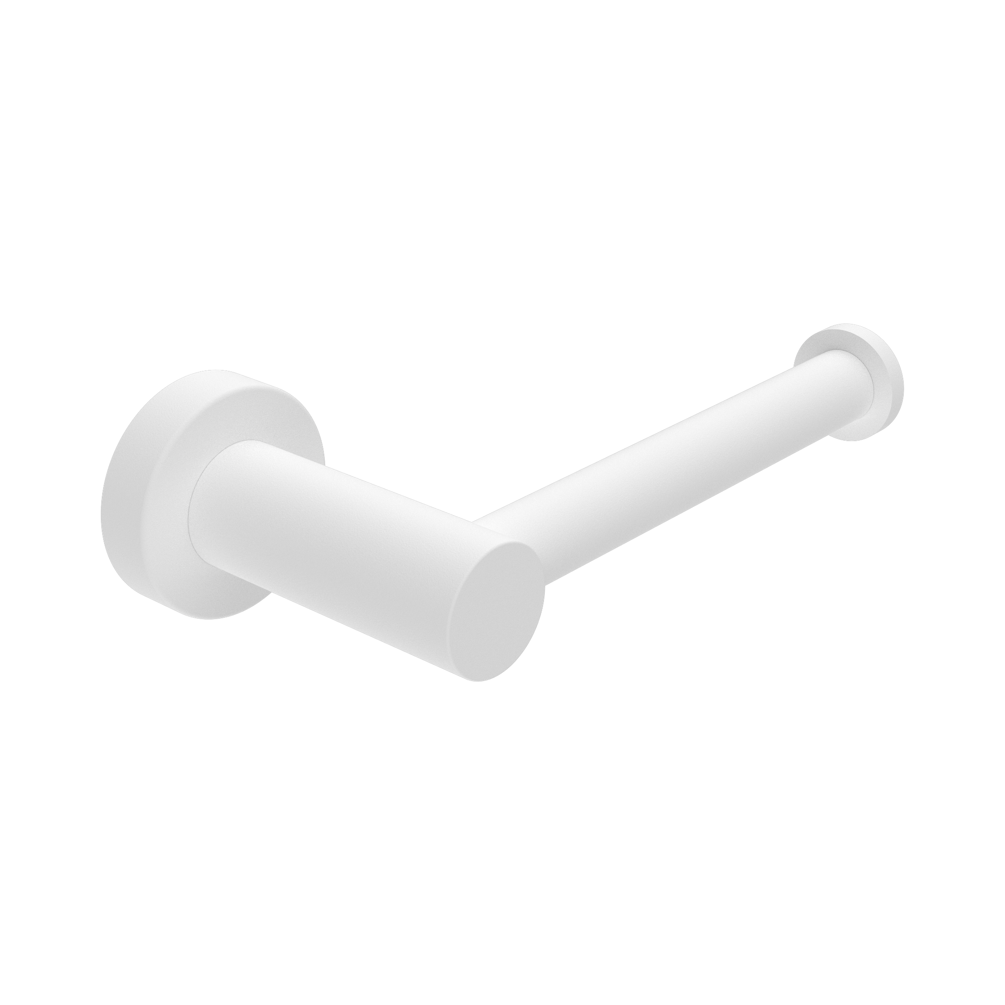 NR1986 MW Mecca Toilet Roll Holder Matte White image 1