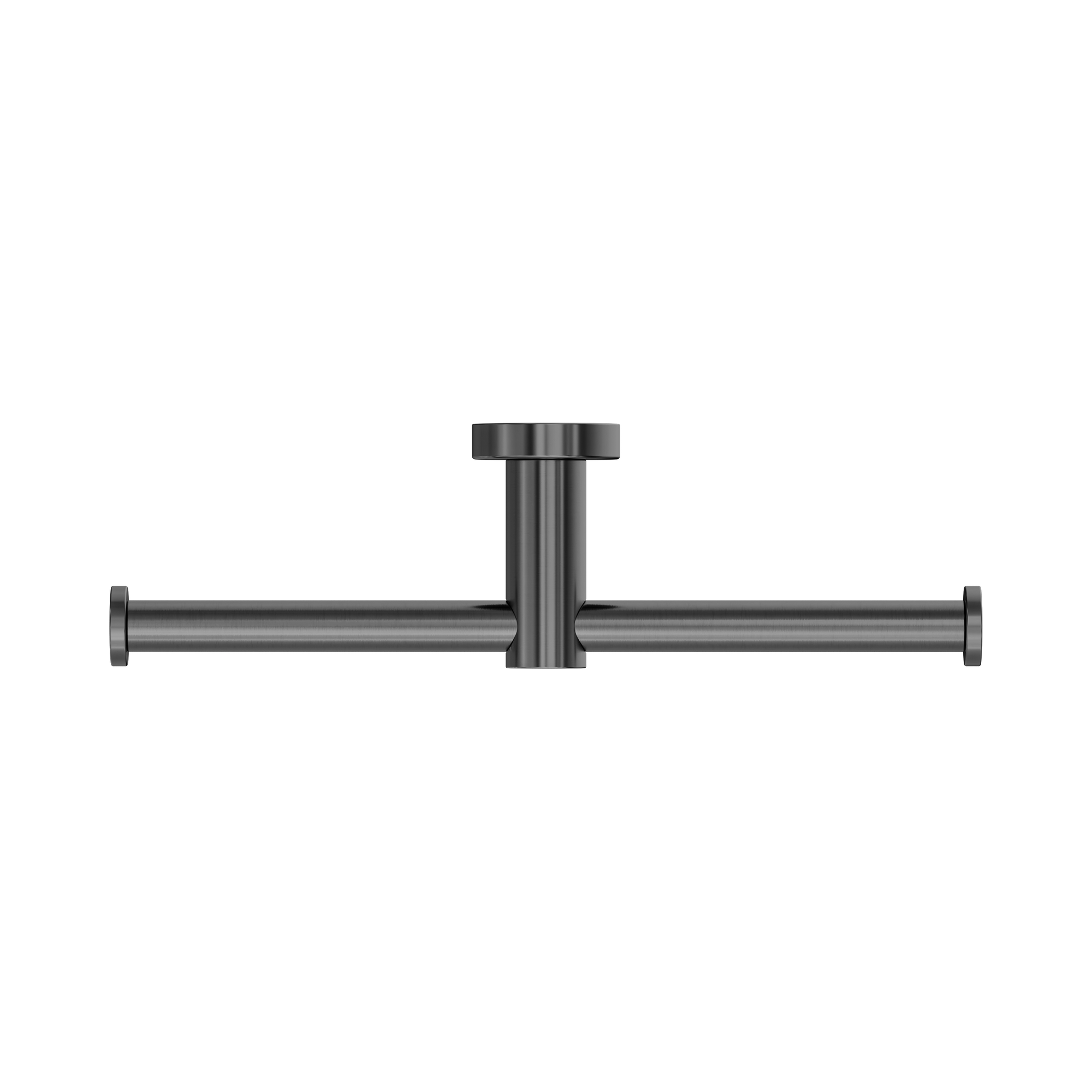 NR1986d GM Mecca Double Toilet Roll Holder Gun Metal image 2