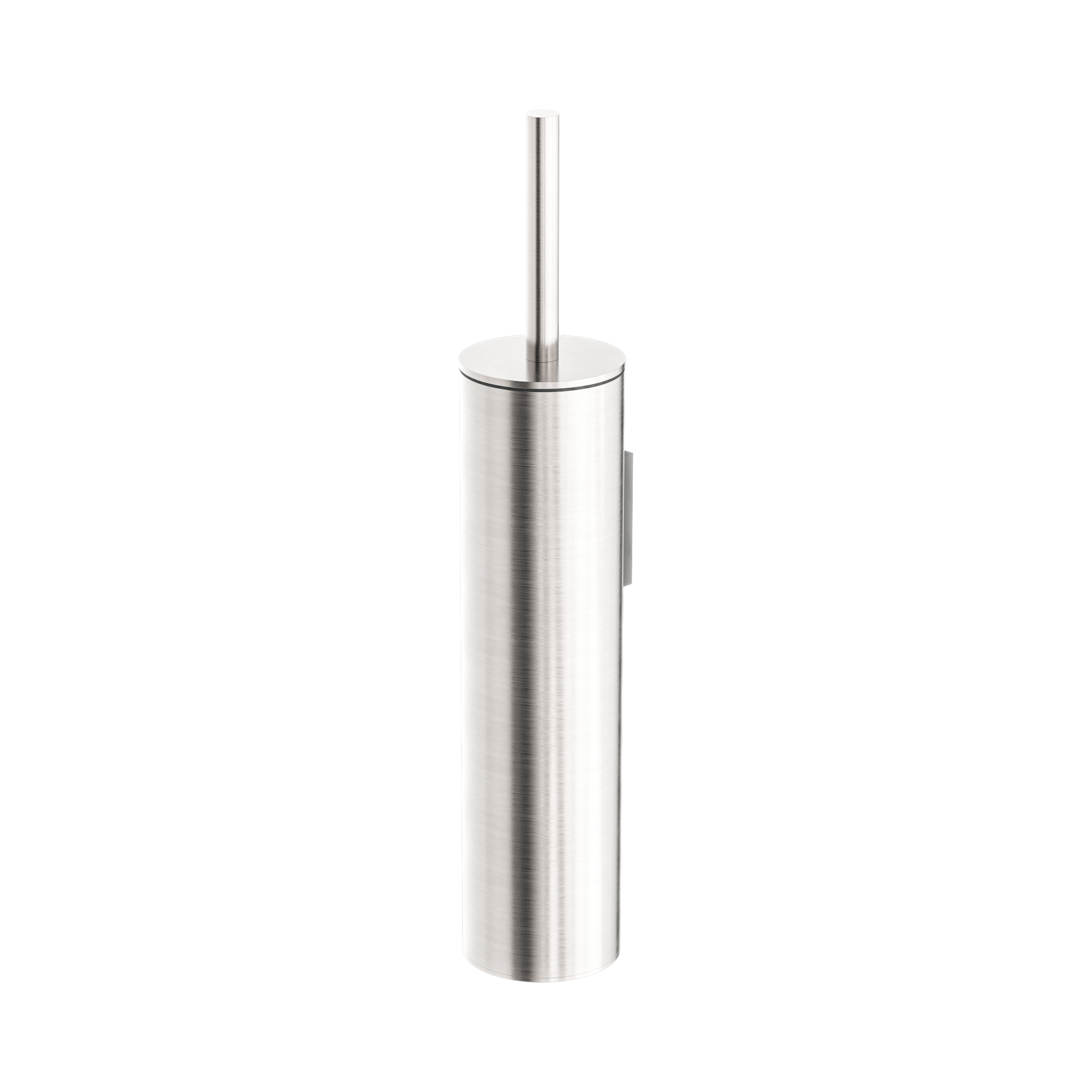NR1988 BN Mecca Toilet Brush Holder Brushed Nickel image 1
