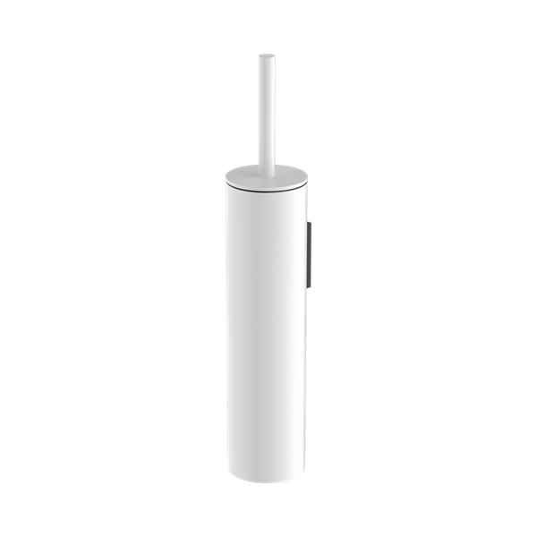 NR1988 MW Mecca Toilet Brush Holder Matte White Thumb