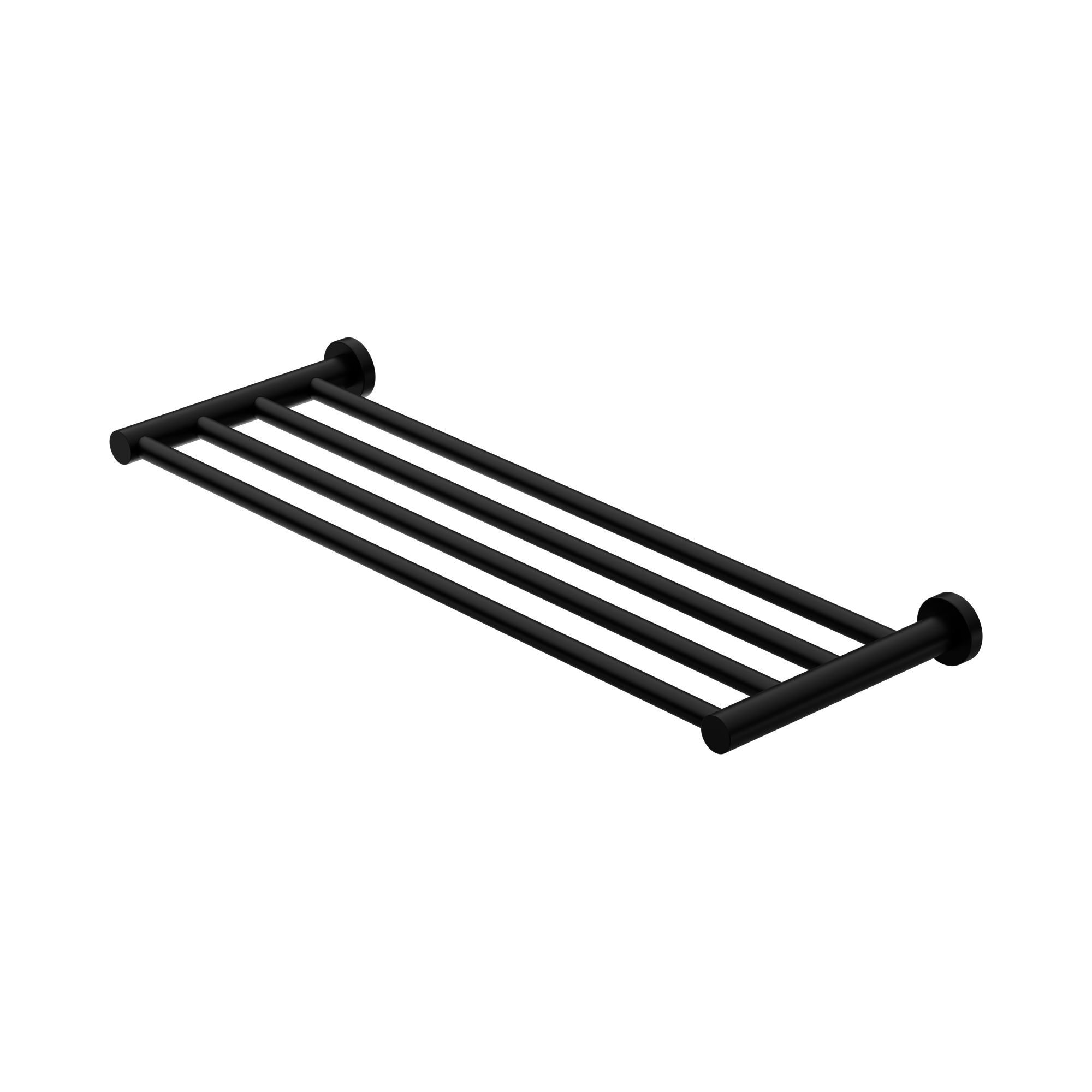 NR1989 MB Mecca Towel Rack Matte Black image 1