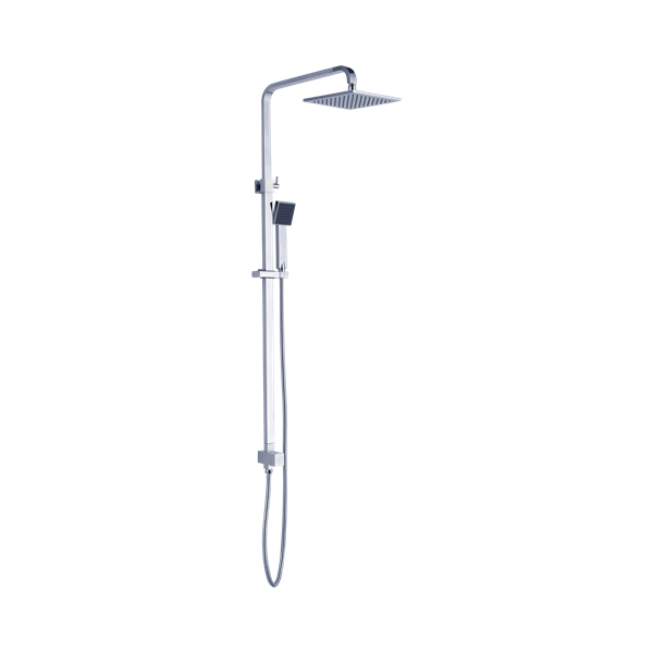 NR200705bb CH Square Twin Shower Bottom Inlet Chrome Thumb