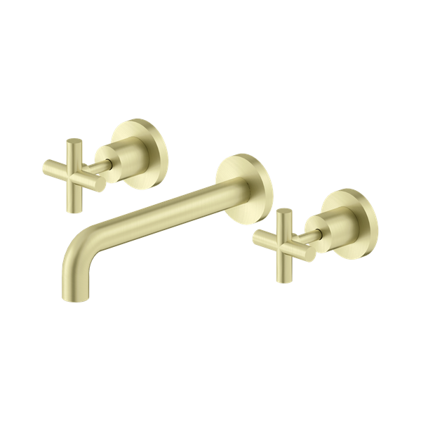 NR201607a BG X Plus Wall Basin Set 215mm Brushed Gold Thumb