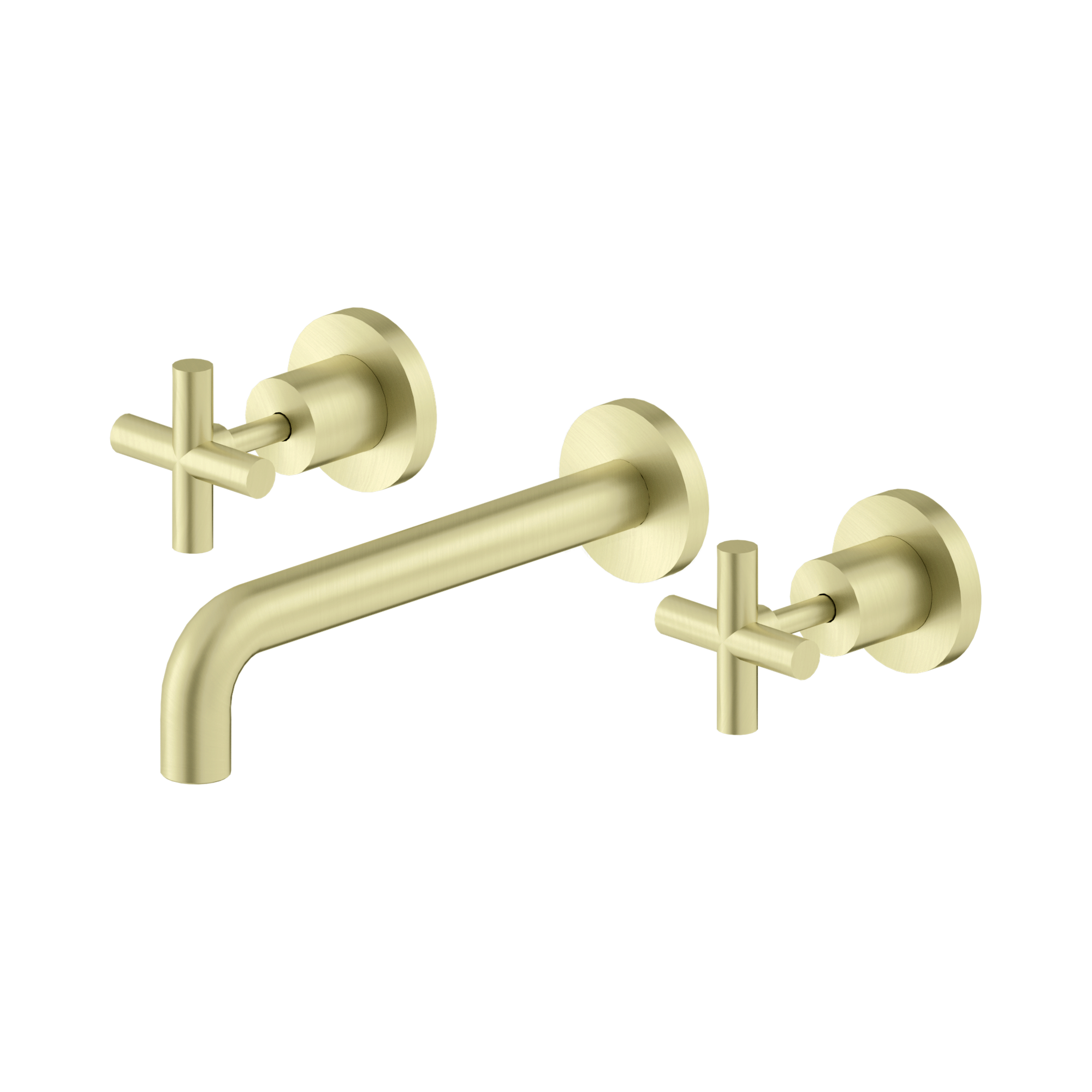 NR201607a BG X Plus Wall Basin Set 215mm Brushed Gold image 1