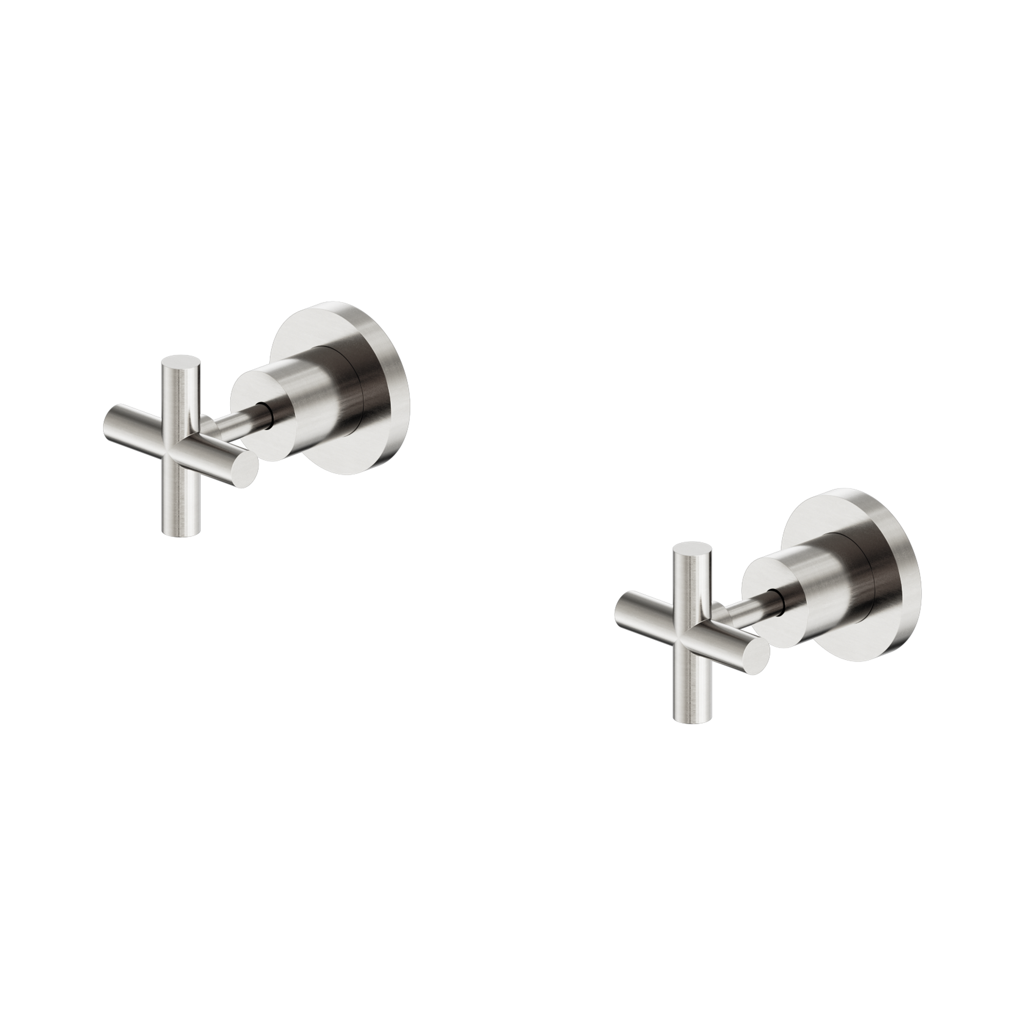 NR201609 BN X Plus Wall Tops Assembly Brushed Nickel image 1
