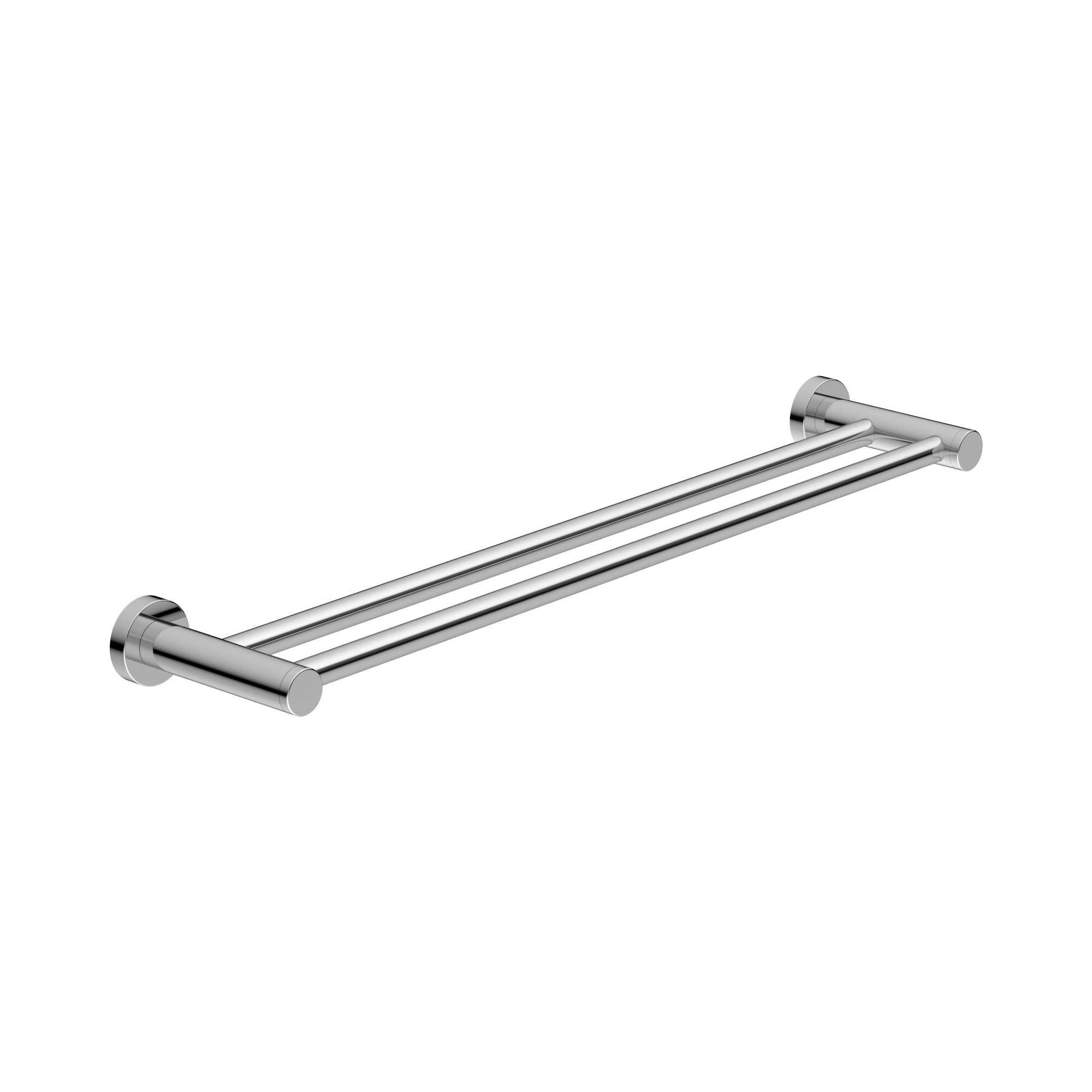 NR2024d CH Classic Double Towel Rail 600mm Chrome image 1