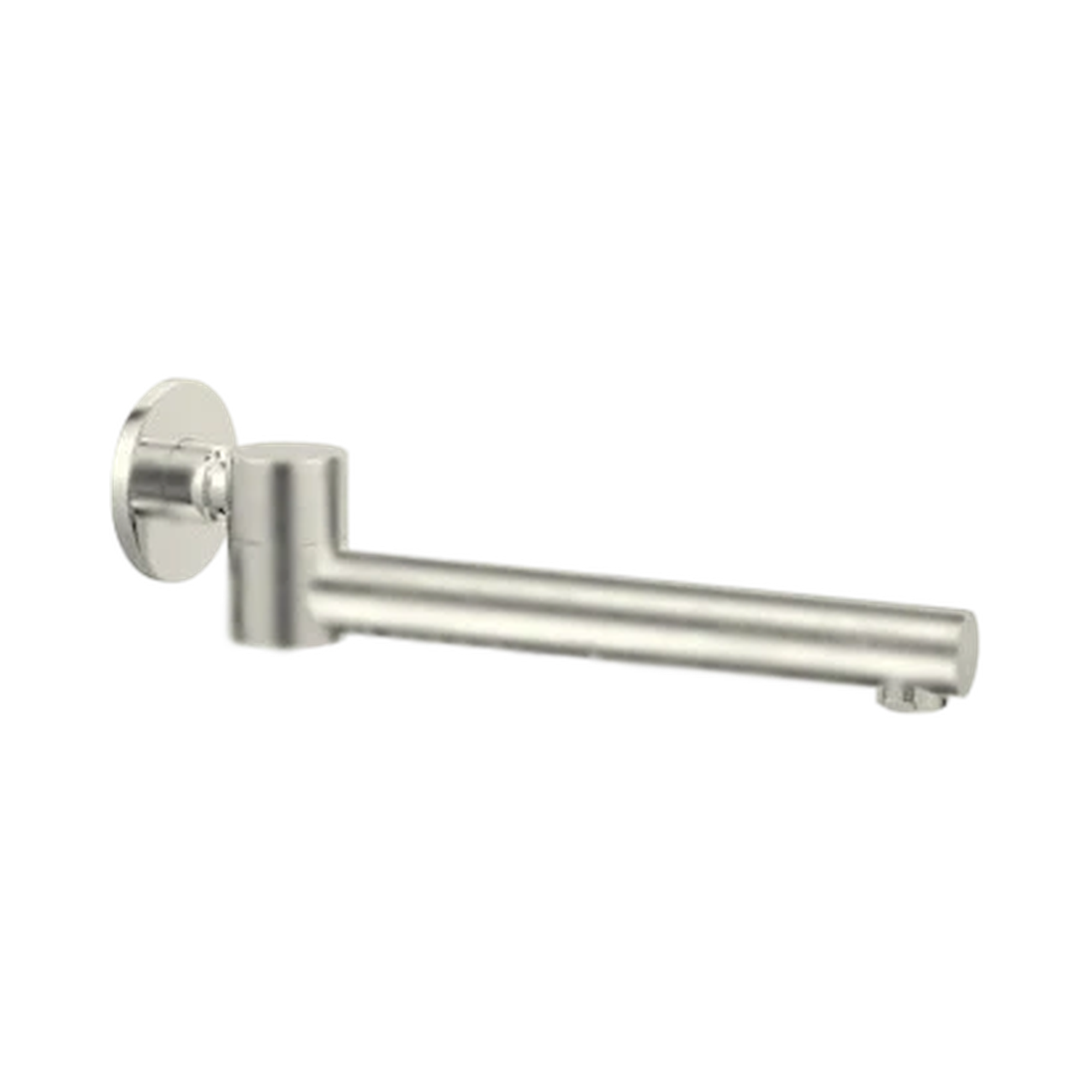 NR202 BN Dolce Wall Mounted Swivel Bath Spout Only Brushed Nickel image 1