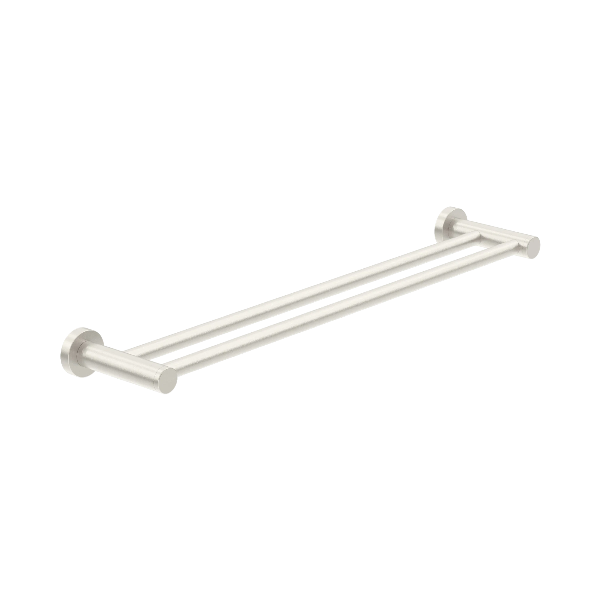 NR2030d BN Classic Double Towel Rail 800mm Brushed Nickel image 1