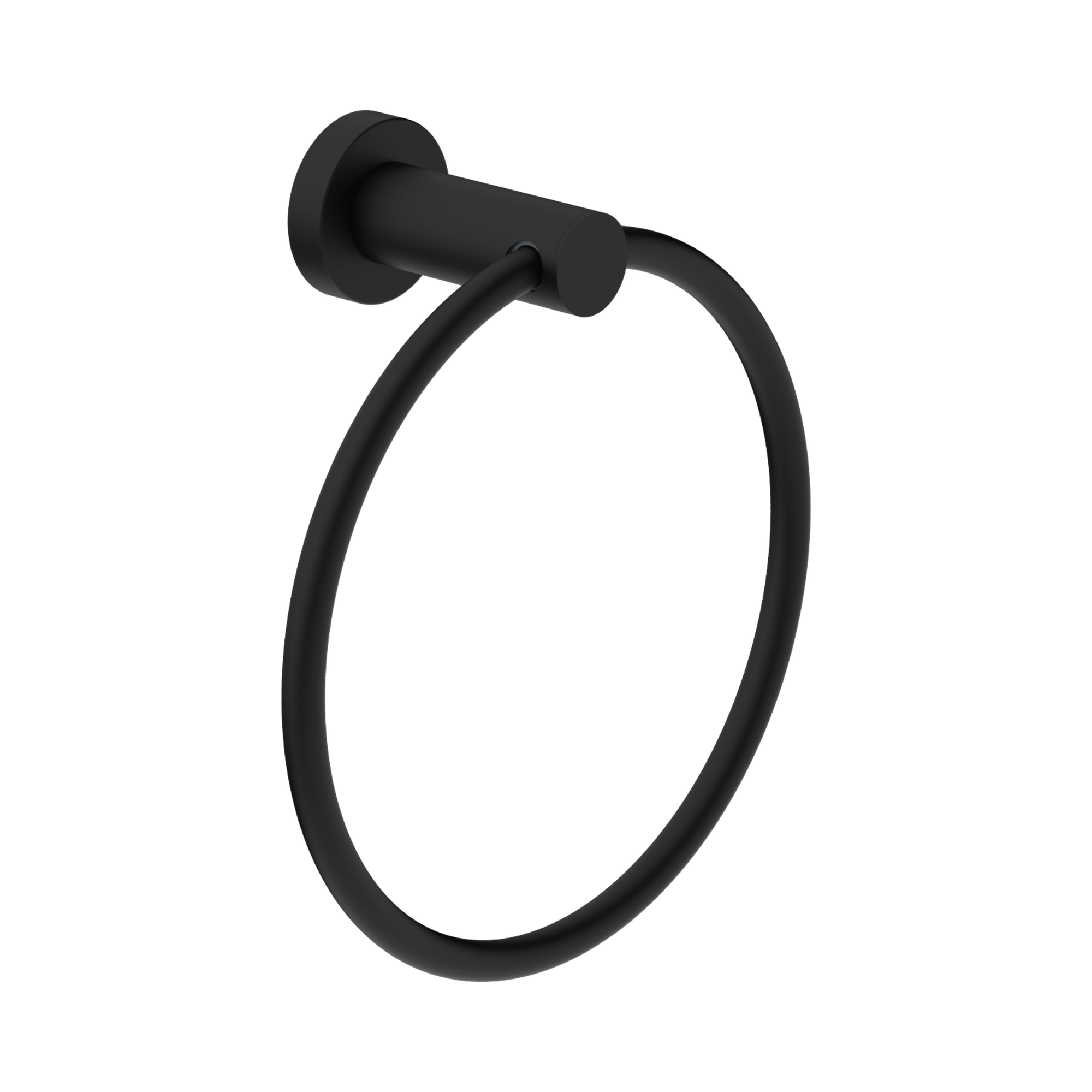 NR2080 MB Classic Hand Towel Ring Matte Black image 1