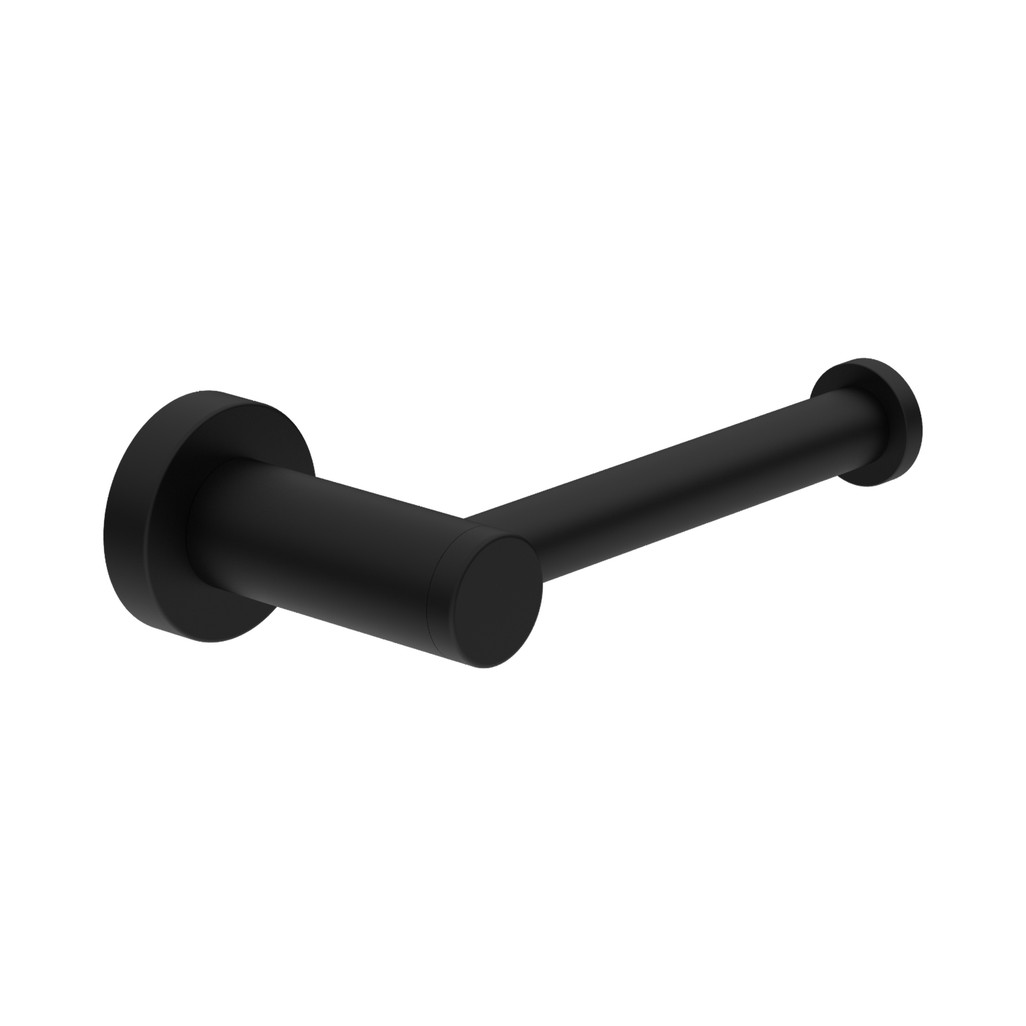 NR2086 MB Classic Toilet Roll Holder Matte Black image 1
