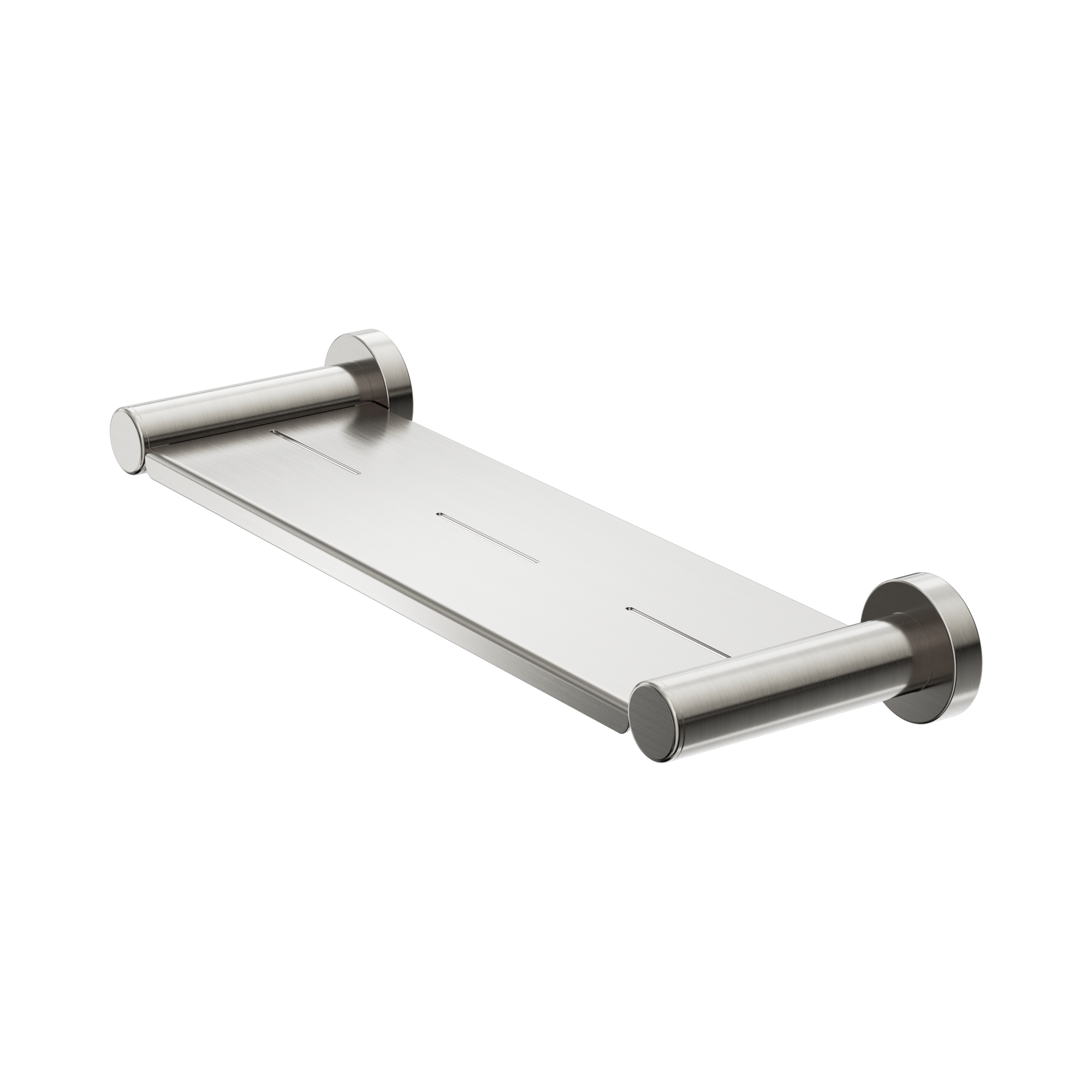 NR2087a BN Dolce II Metal Shower Shelf Brushed Nickel image 1