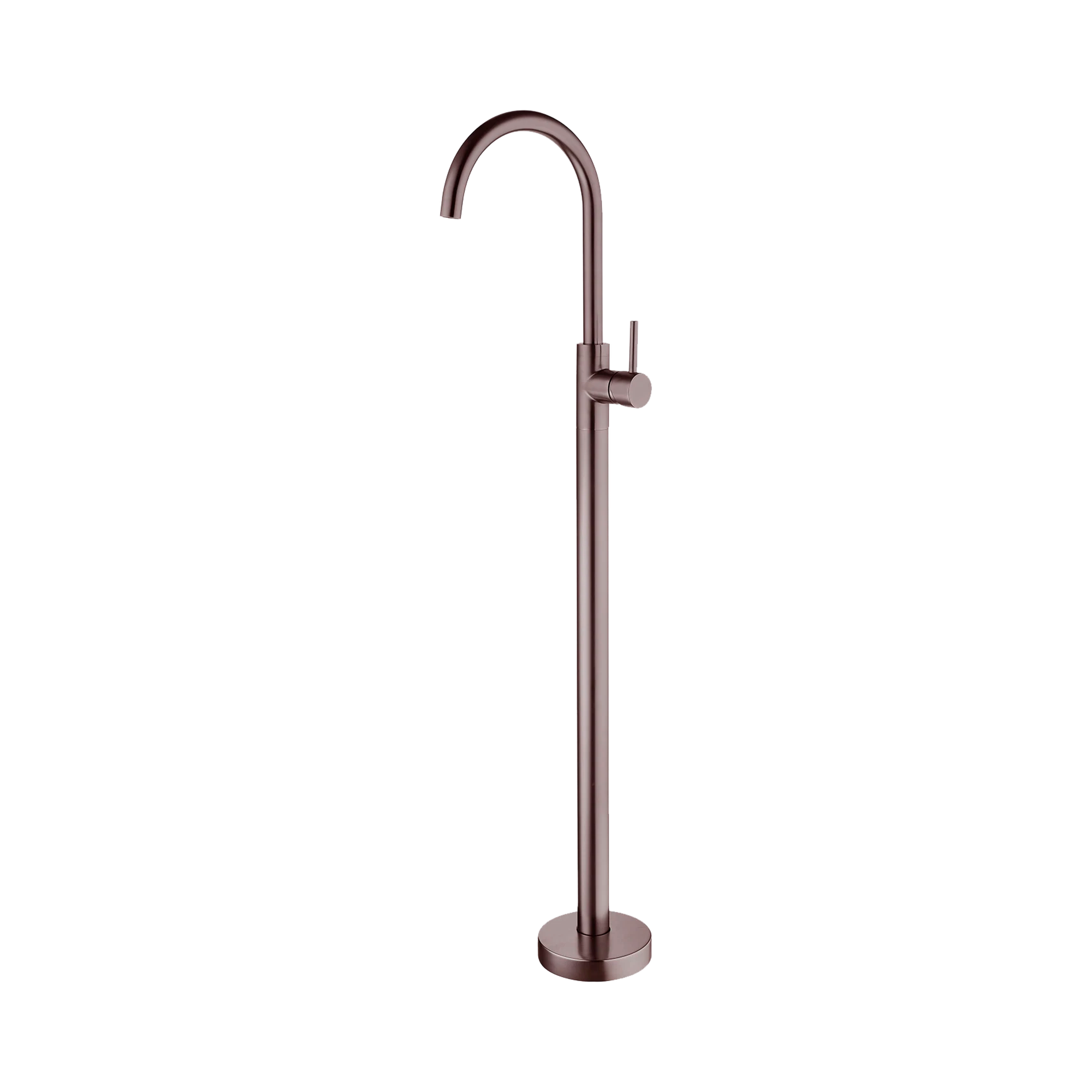 NR210903a01 BZ Mecca Freestanding Bath Mixer Brushed Bronze image 1