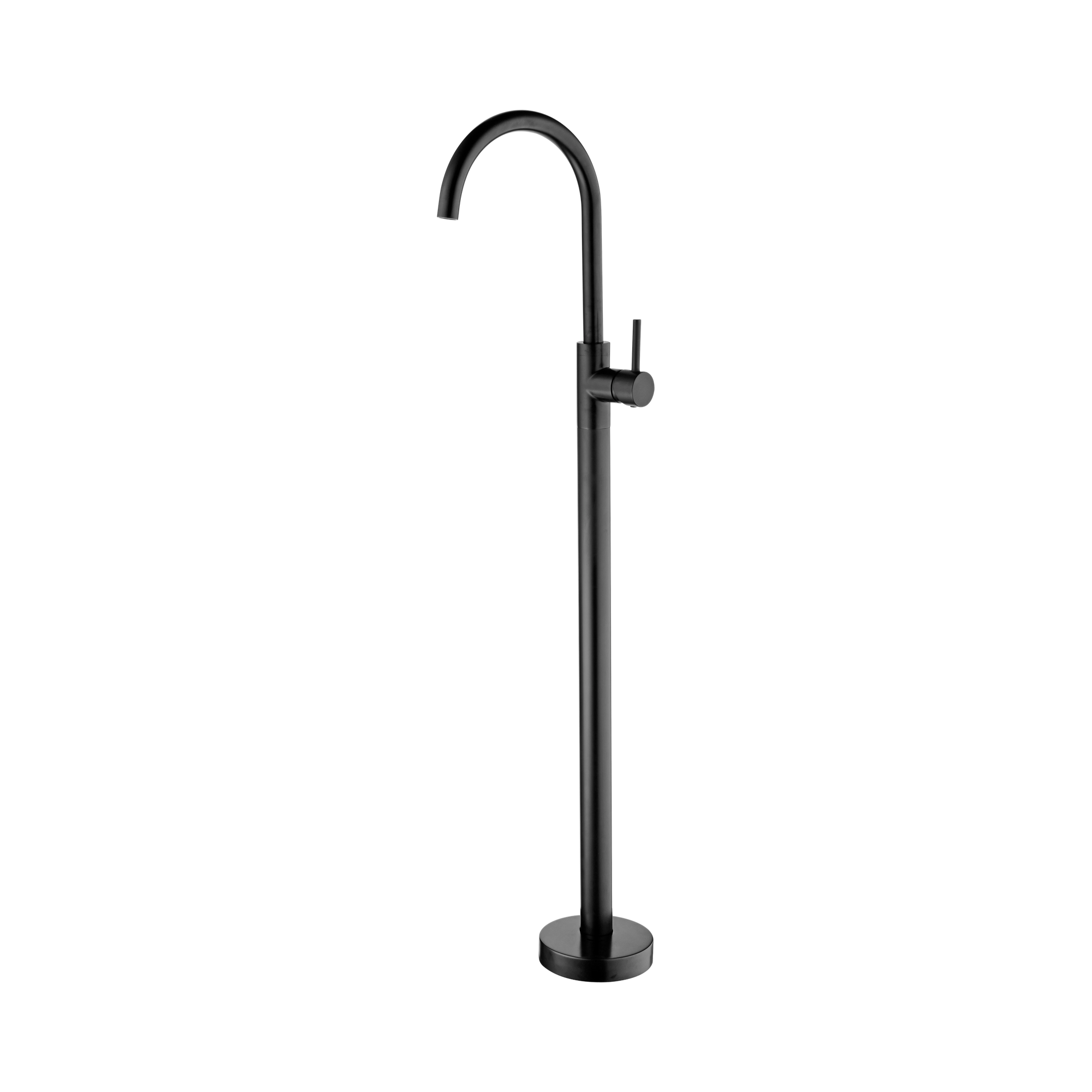 NR210903a01 MB Mecca Freestanding Bath Mixer Matte Black image 1