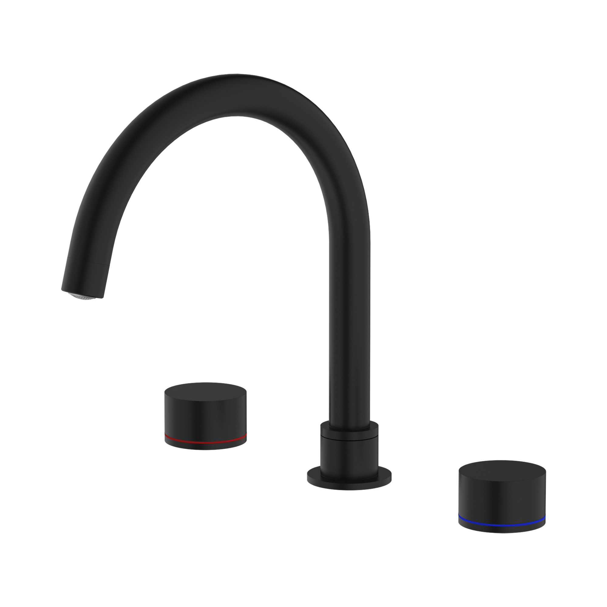 NR211703 MB Kara Bath Set Matte Black image 1