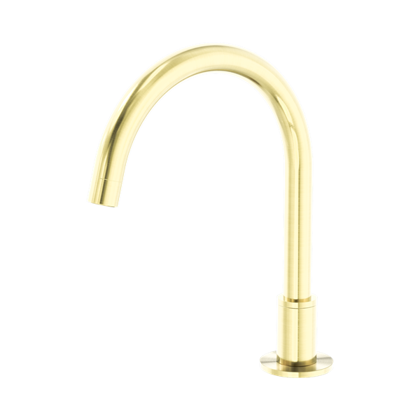 NR211703b BG Kara Hob Mount Bath Spout Only G1 2 Female Inlet Brushed Gold Thumb