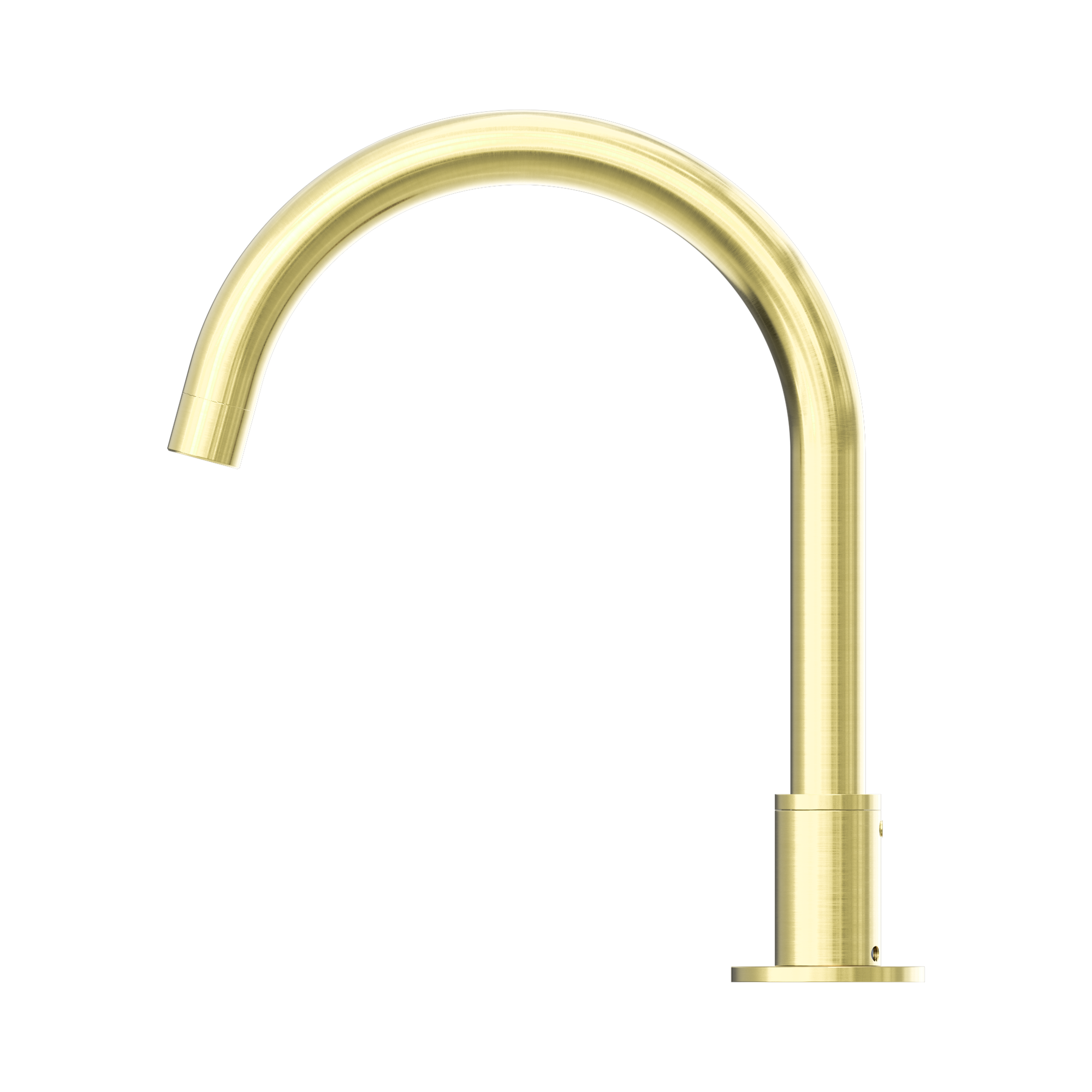 NR211703b BG Kara Hob Mount Bath Spout Only G1 2 Female Inlet Brushed Gold image 2