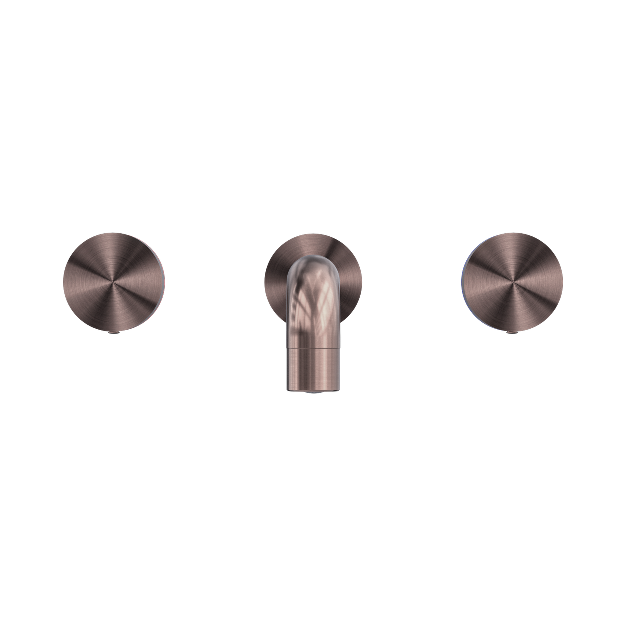 NR211707a180 BZ Kara Wall Basin Set 180mm Brushed Bronze image 2