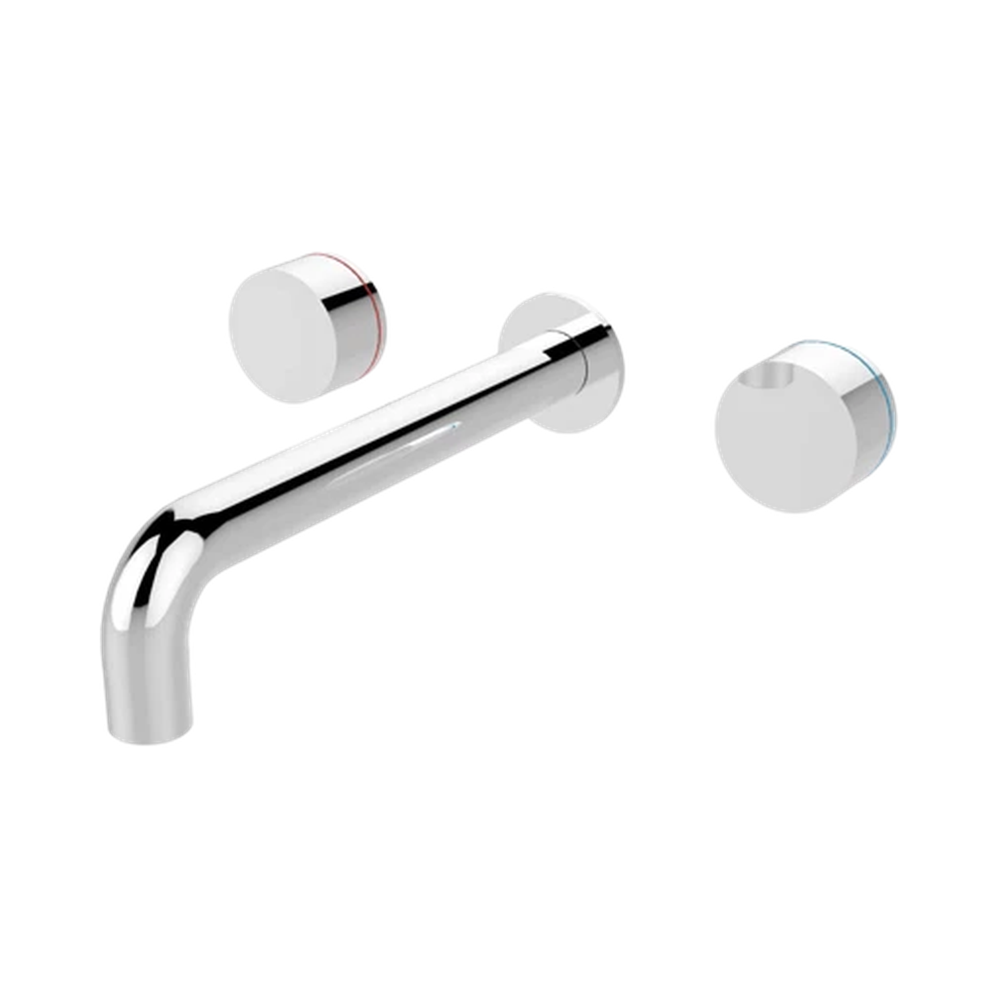 NR211707a180 CH Kara Wall Basin Set 180mm Chrome image 1