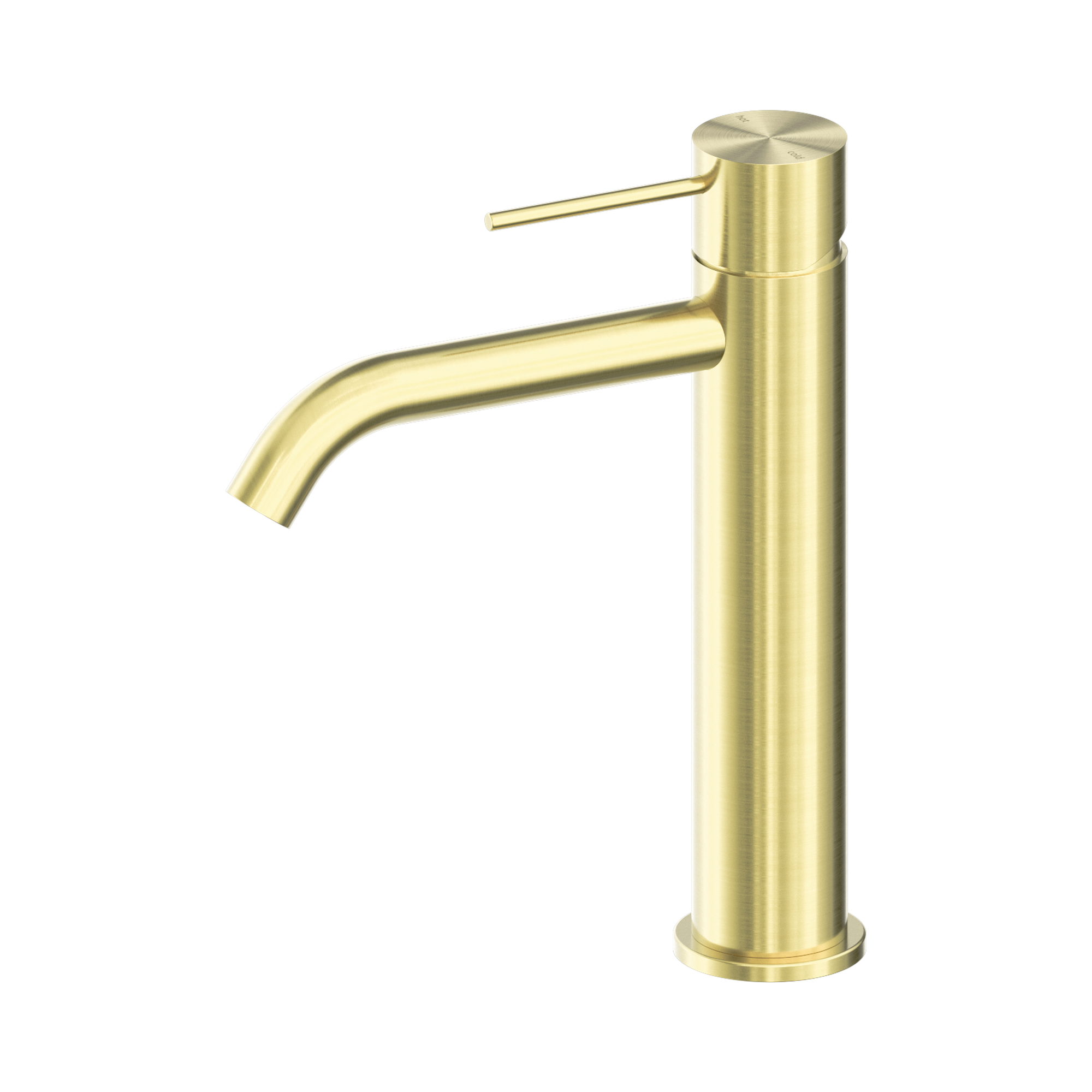 NR221901 EBG Mecca Mid Tall Basin Mixer Brushed Gold image 1