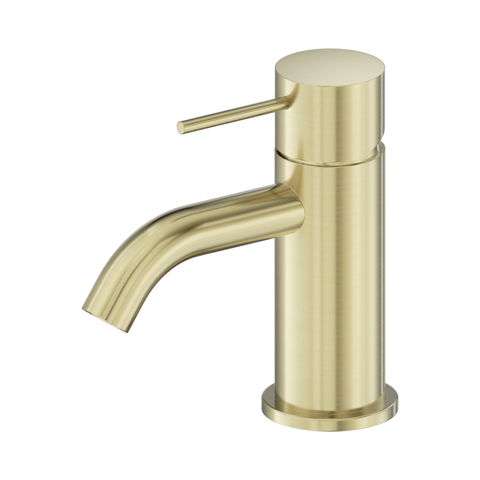 NR221901 FBG Mecca Mini Basin Mixer Brushed Gold image 1