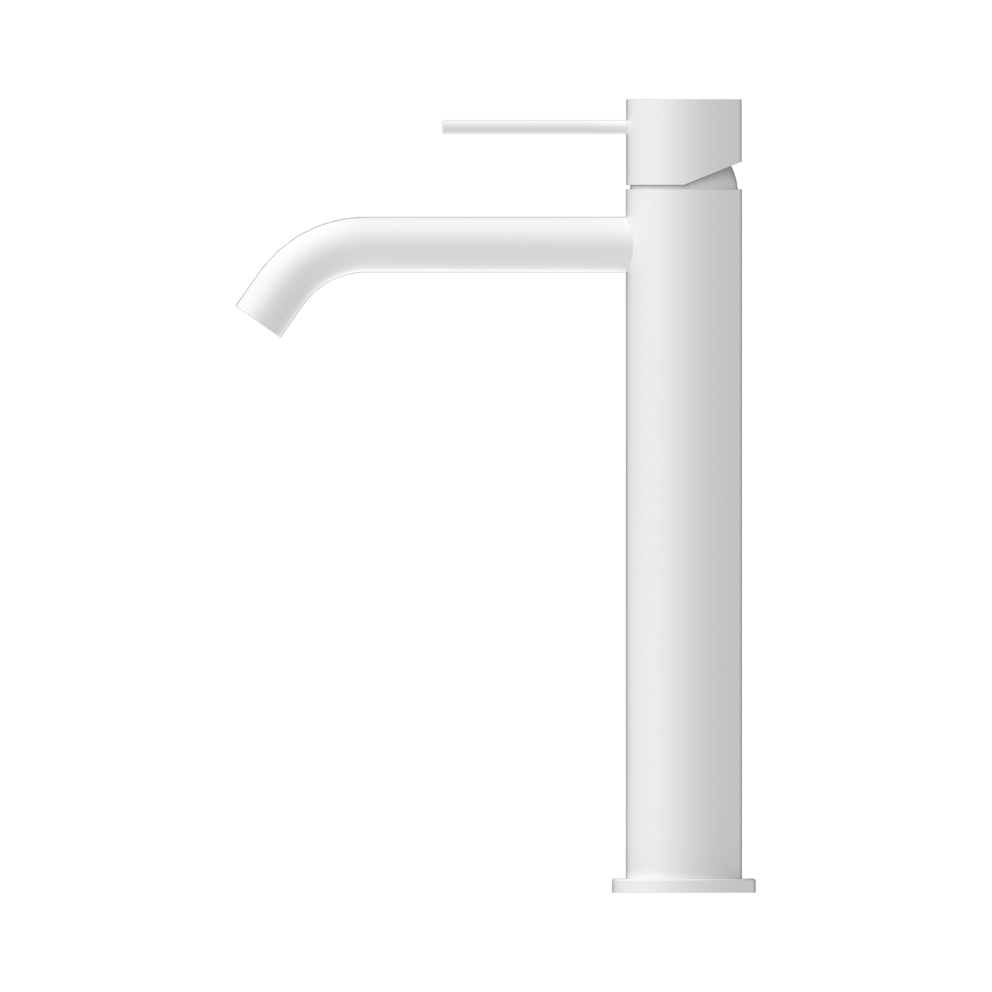 NR221901a MW Mecca Tall Basin Mixer Matte White image 2