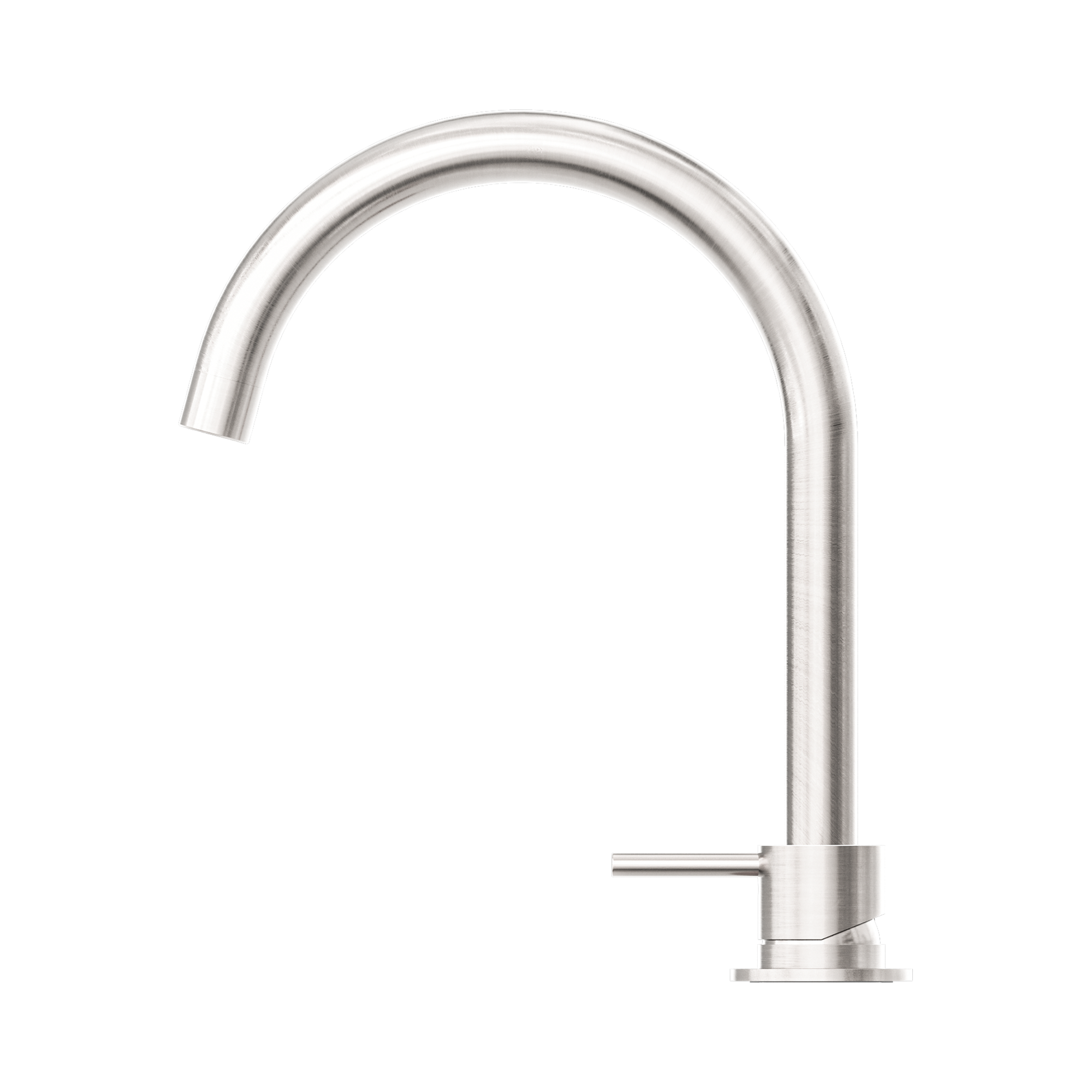 NR221901b BN Mecca Hob Basin Mixer Round Swivel Spout Brushed Nickel image 3