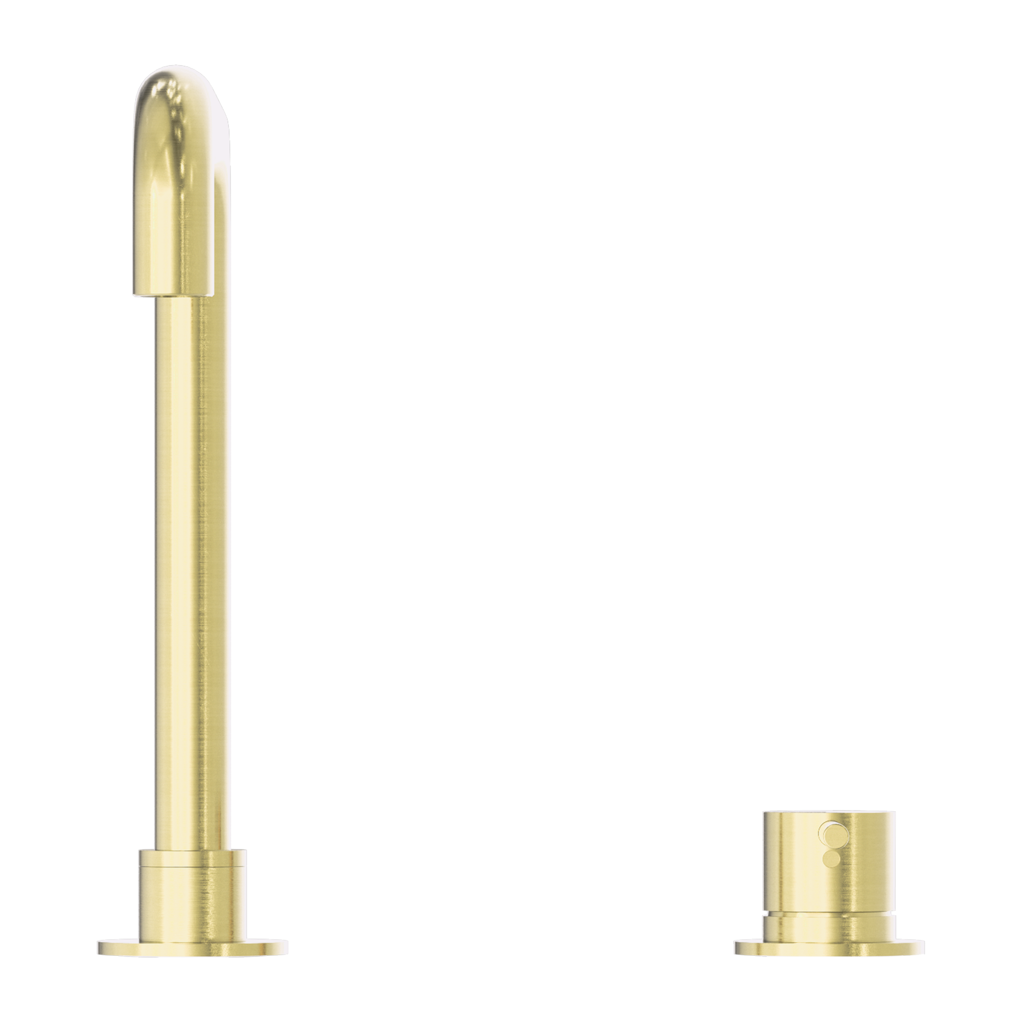 NR221901c BG Mecca Hob Basin Mixer Square Swivel Spout Brushed Gold image 2