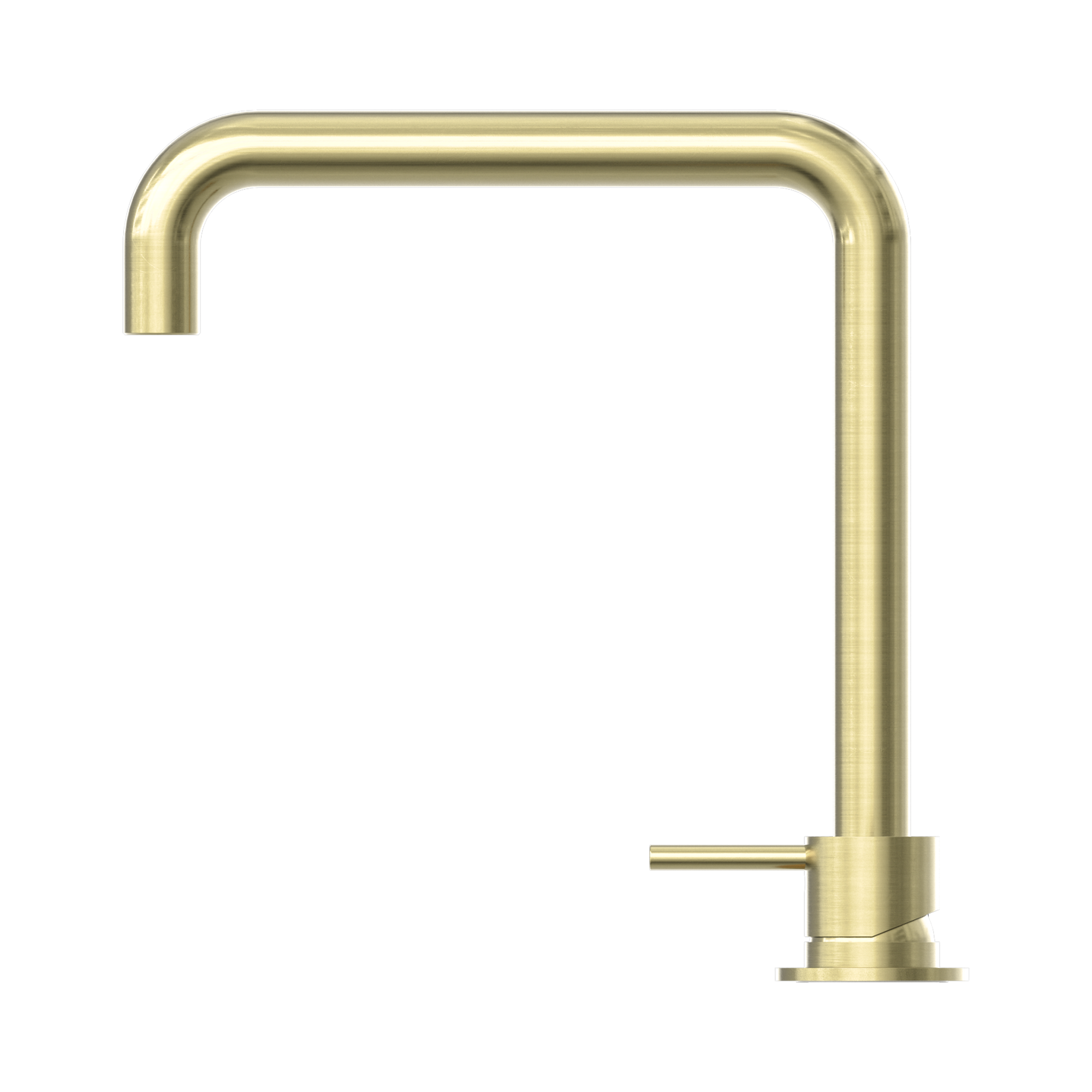 NR221901c BG Mecca Hob Basin Mixer Square Swivel Spout Brushed Gold image 3