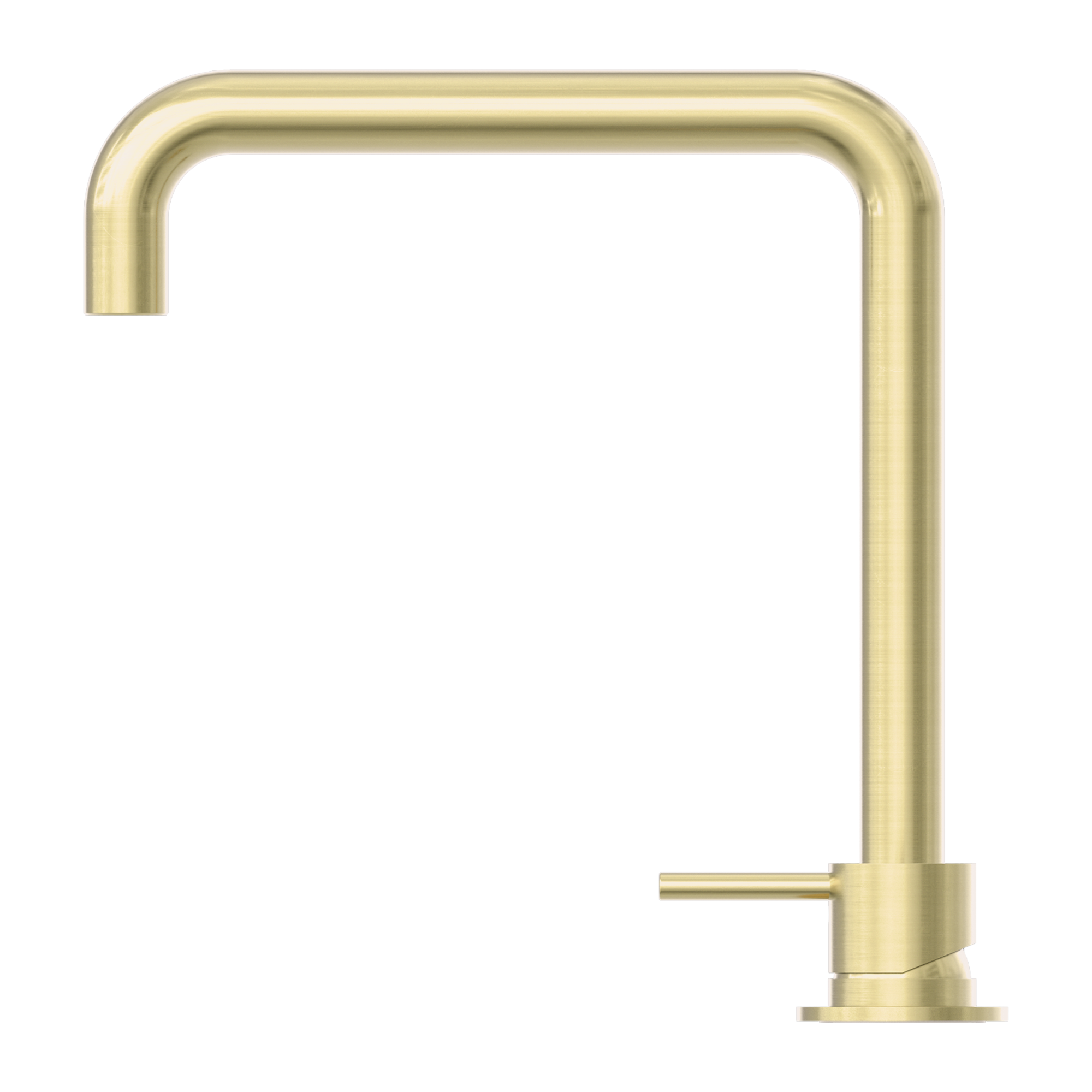 NR221901c BG Mecca Hob Basin Mixer Square Swivel Spout Brushed Gold image 3