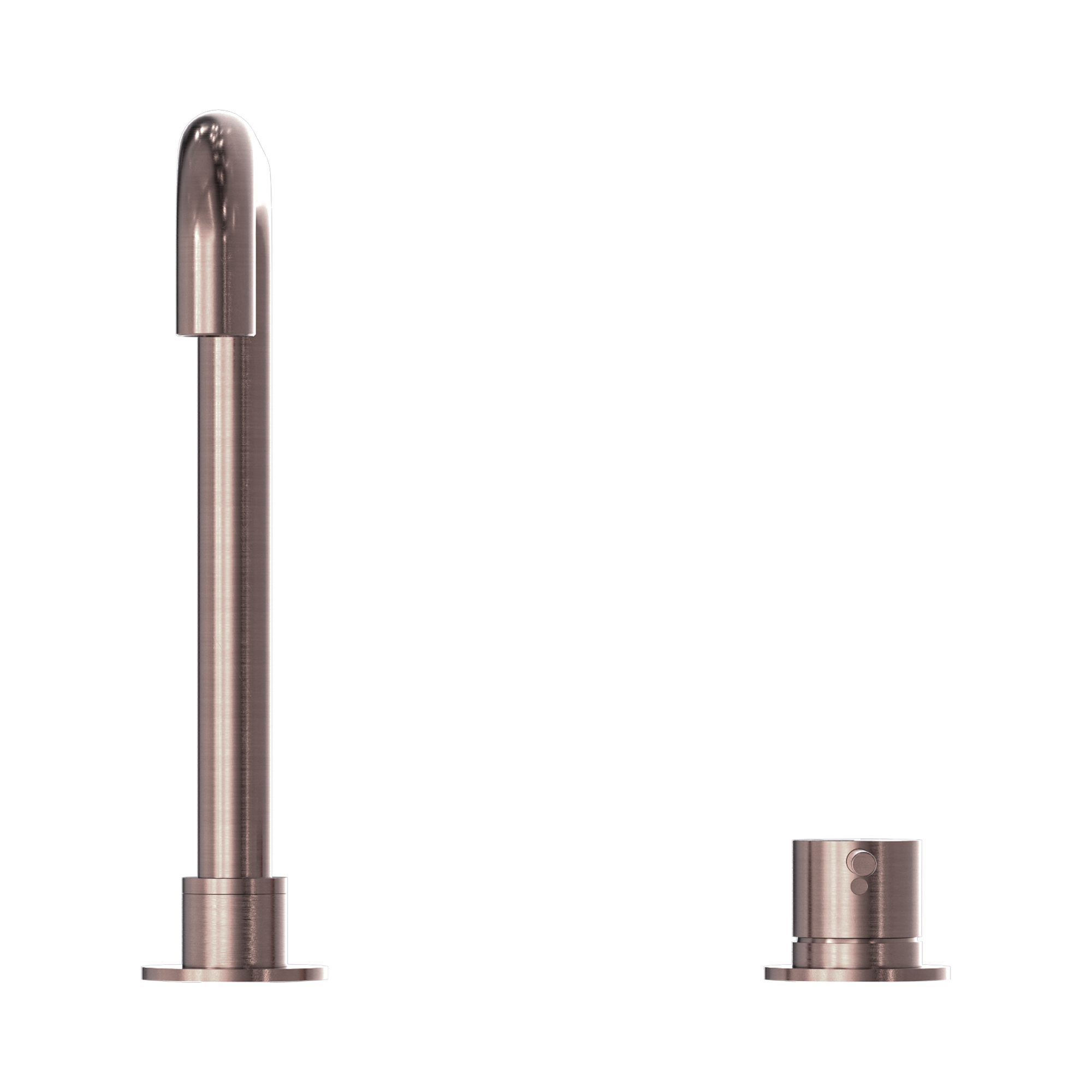 NR221901c BZ Mecca Hob Basin Mixer Square Swivel Spout Brushed Bronze image 2