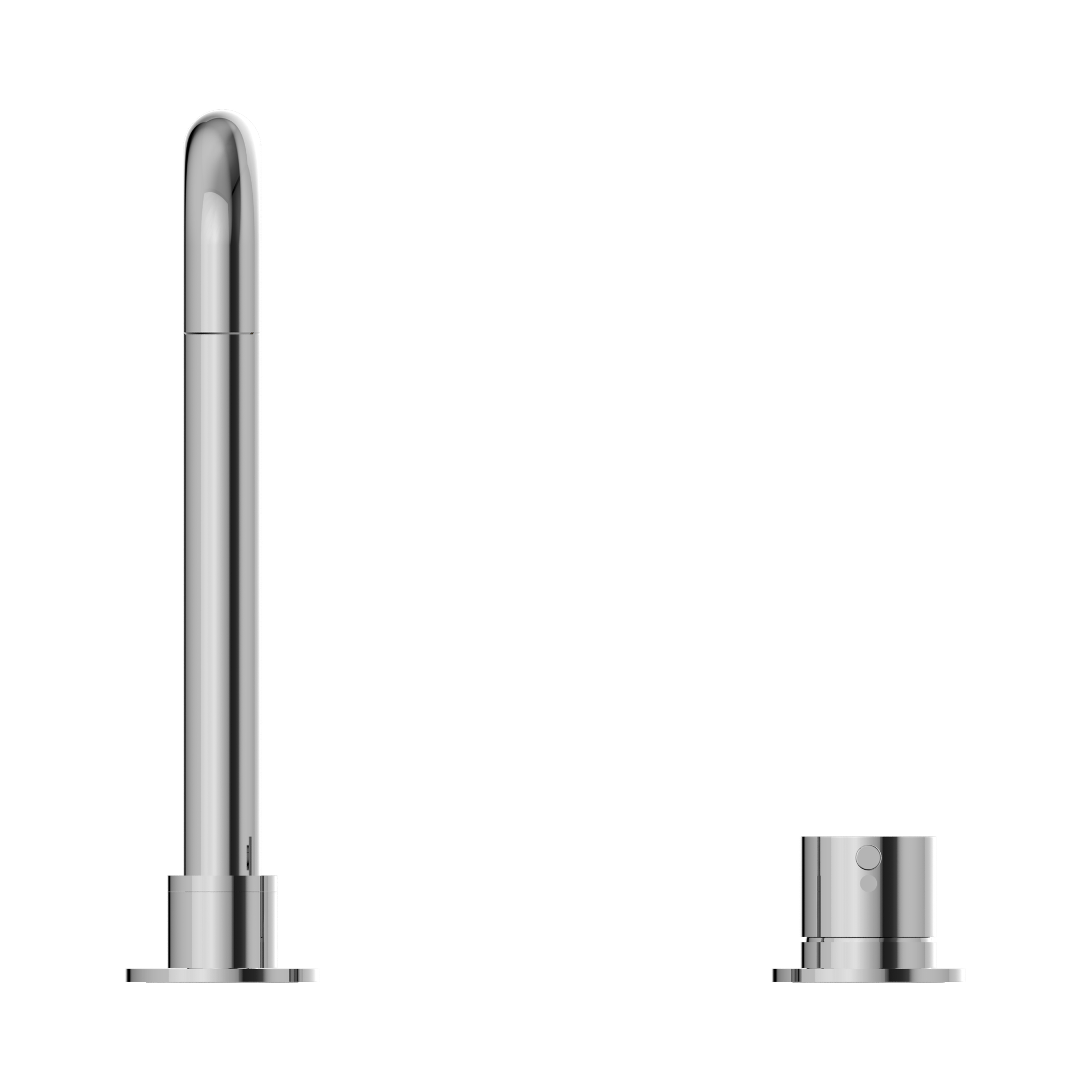 NR221901c CH Mecca Hob Basin Mixer Square Swivel Spout Chrome image 2