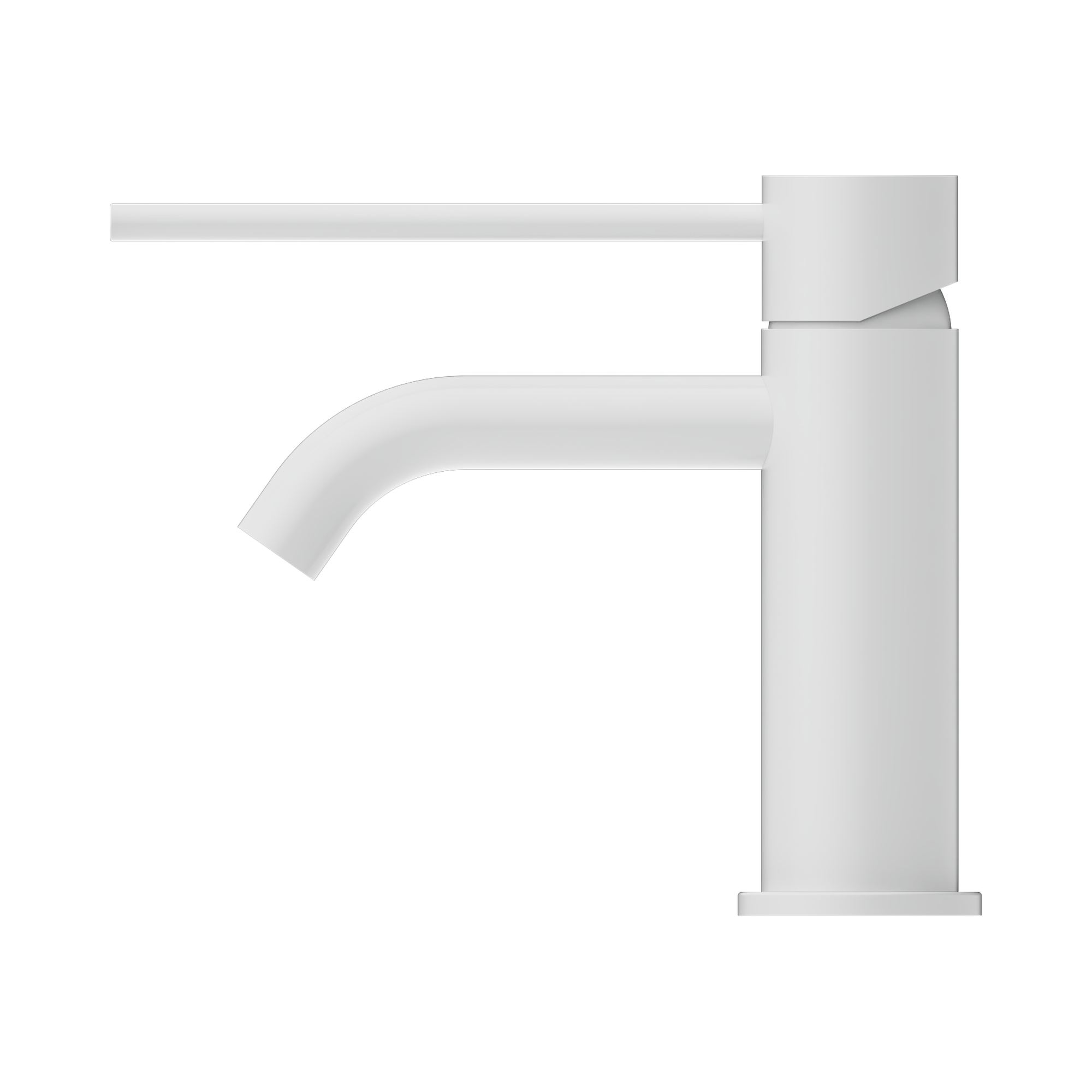 NR221901d MW Mecca Care Basin Mixer Matte White image 3
