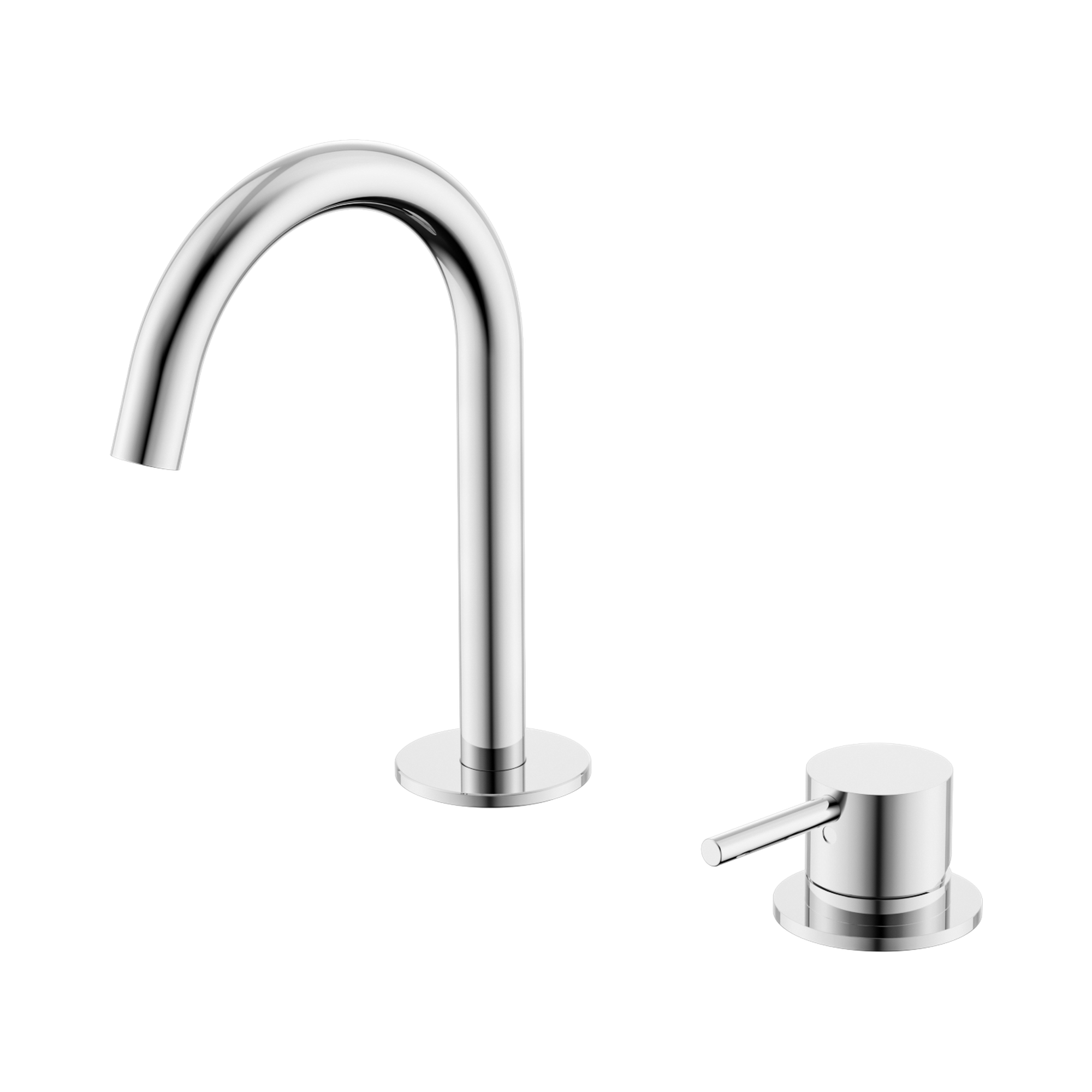 NR221901g CH Mecca Hob Baisn Mixer Set Arc Spout Chrome image 1