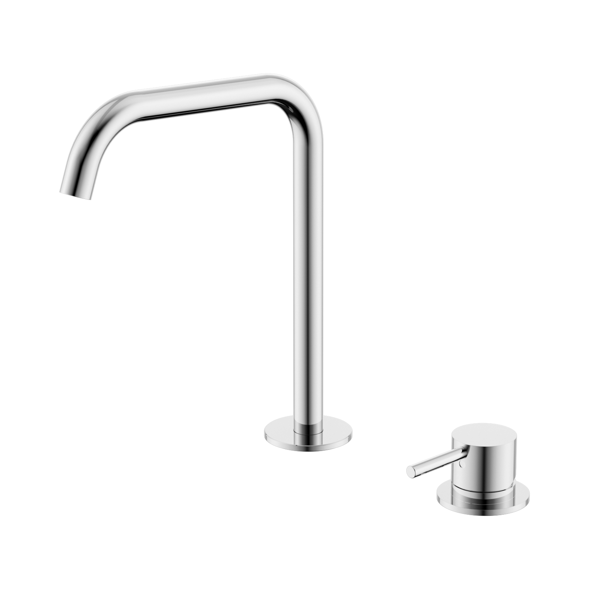 NR221901k CH Mecca Hob Bath Kitchen Mixer Set Edge Spout Chrome image 1
