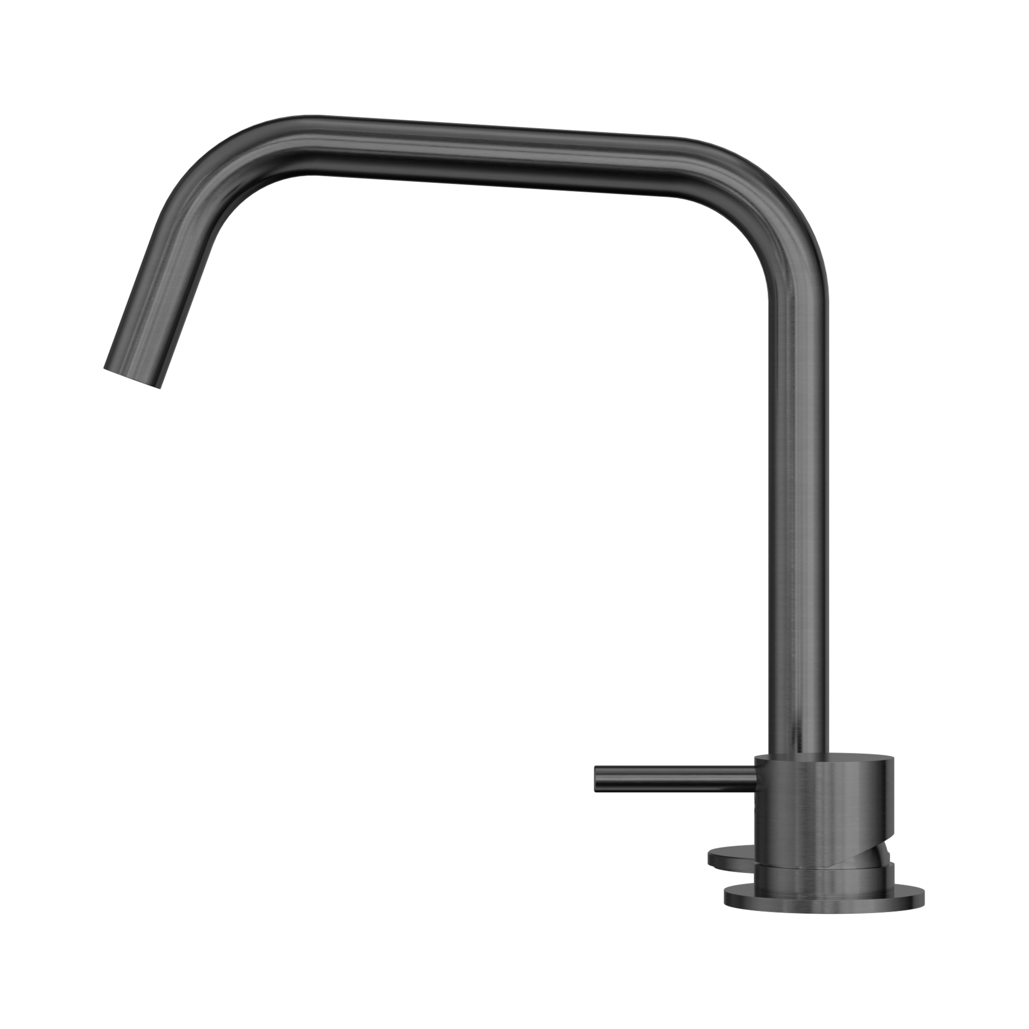 NR221901m GM Mecca Hob Bath Kitchen Mixer Set Edge Spout II Gun Metal image 2