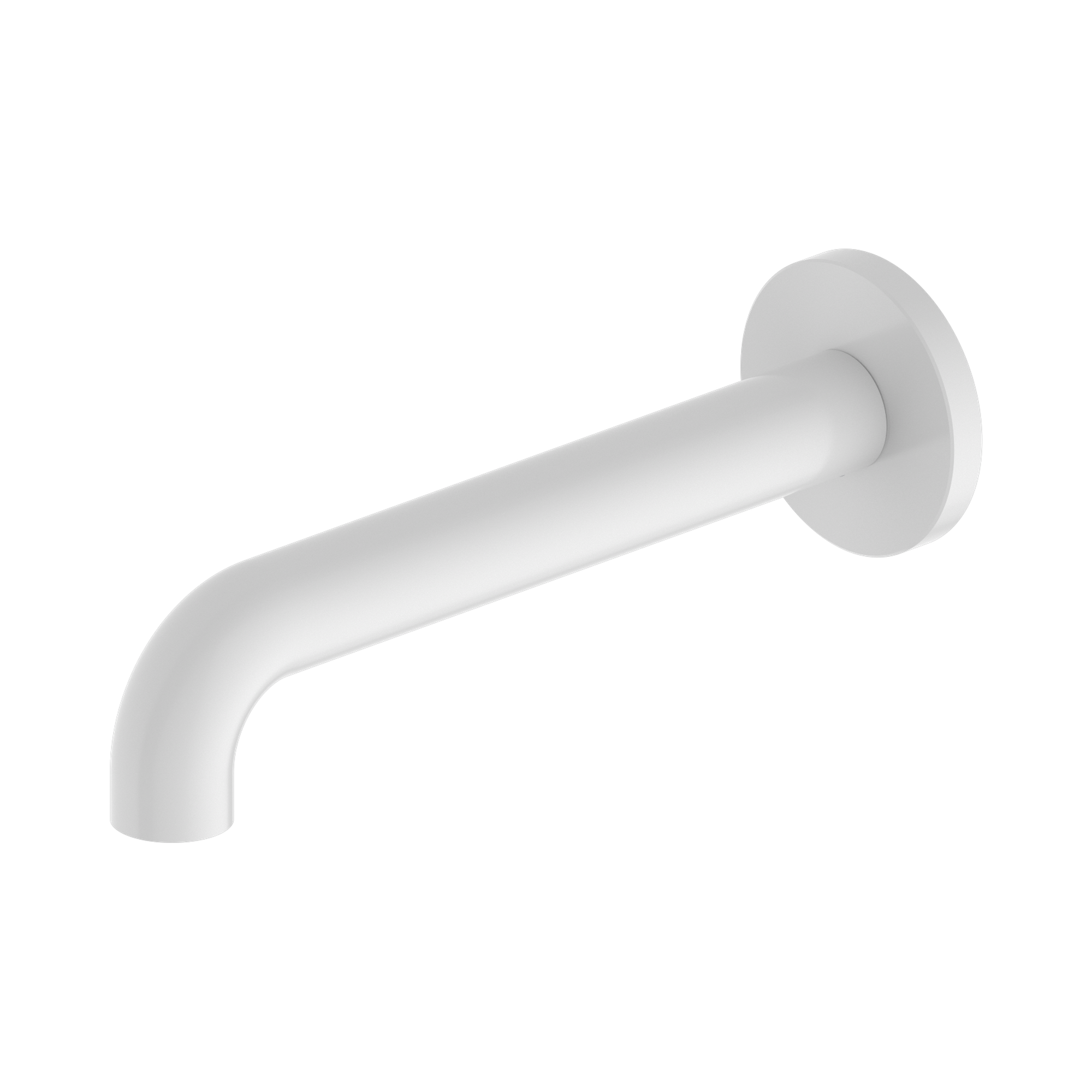 NR221903 C230 MW Mecca Basin Bath Spout Only 230mm Matte White image 1