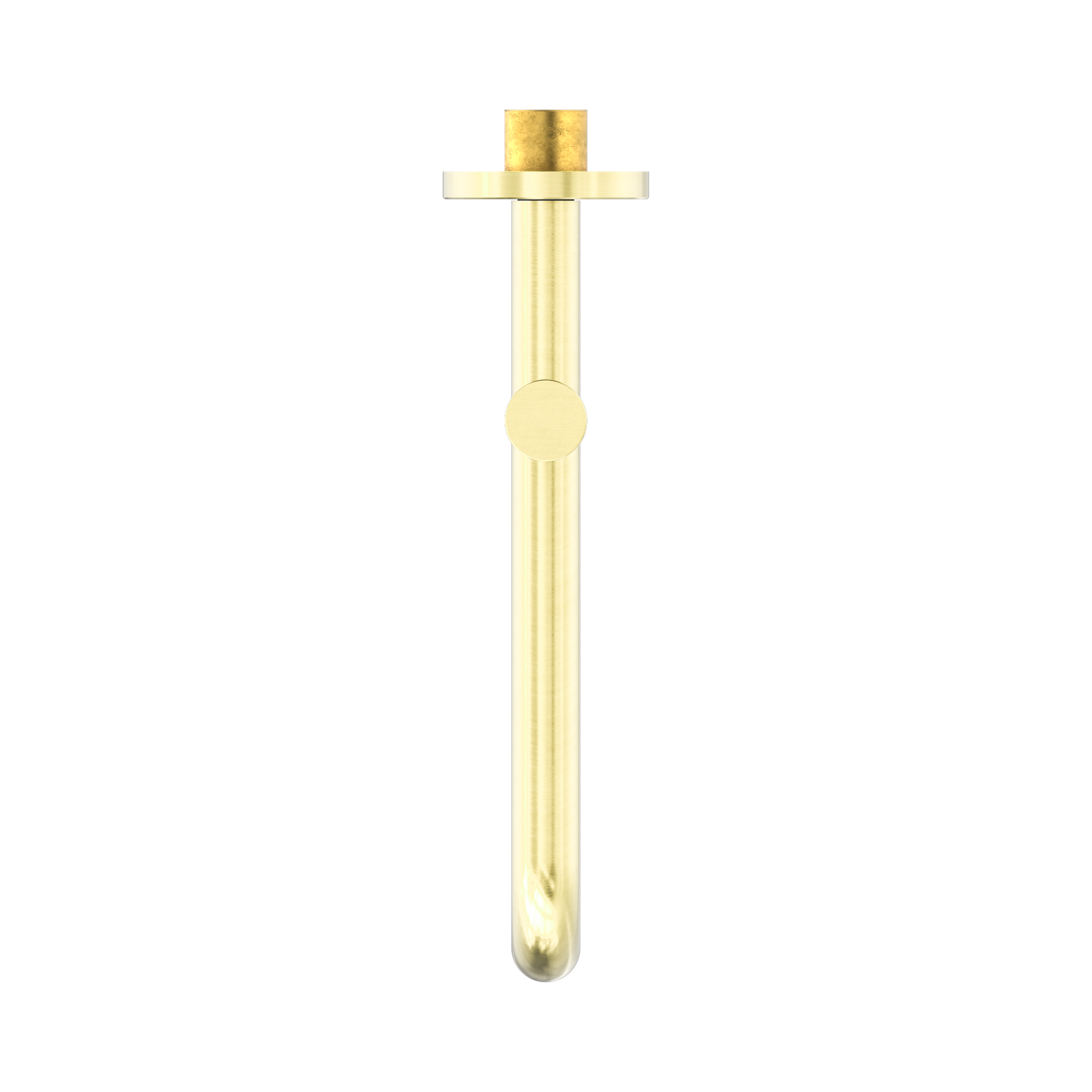 NR221903 GBG Mecca Wall Mounted Swivel Bath Spout Only 225mm Brushed Gold image 2