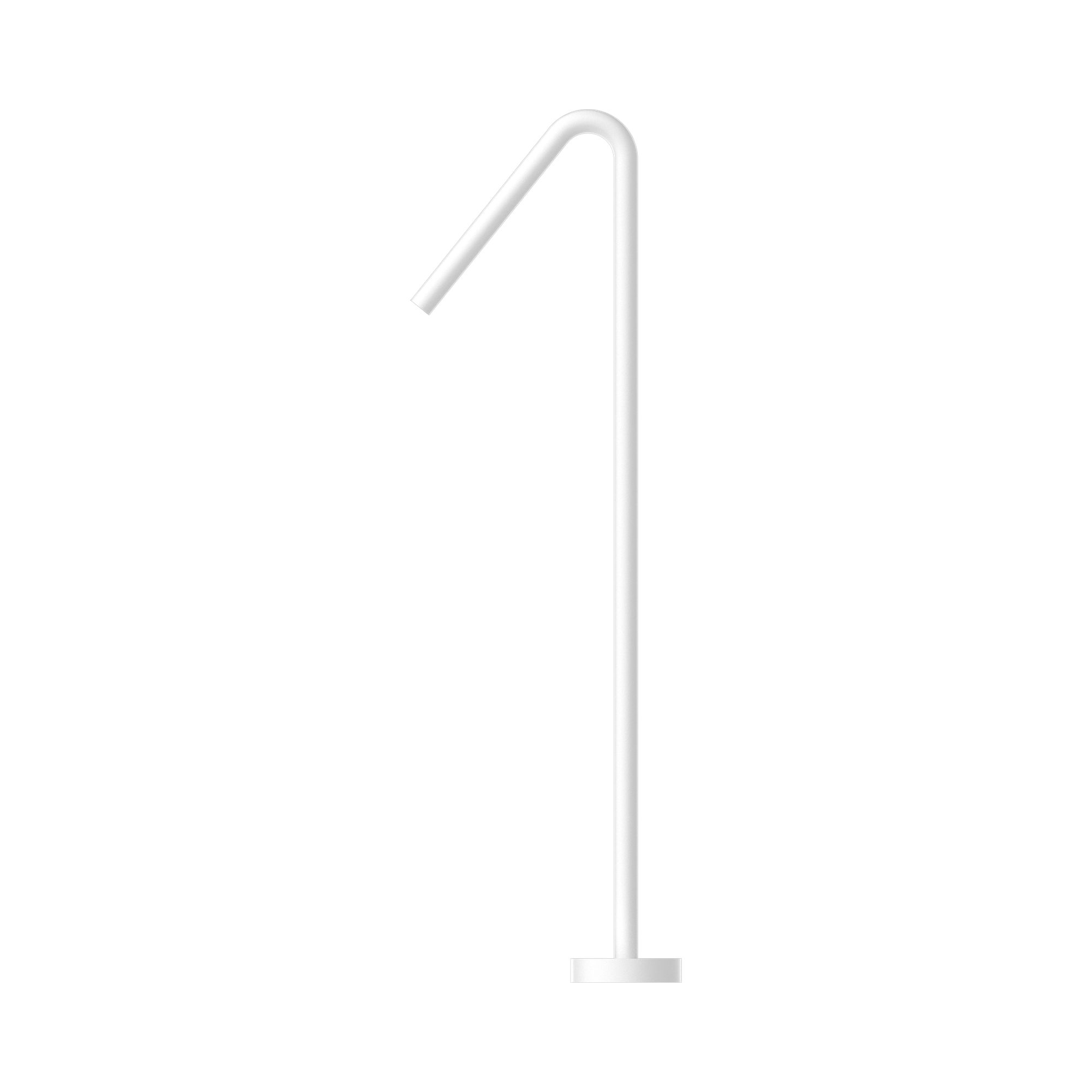 NR221903a MW Mecca Freestanding Bath Spout Only Matte White image 2