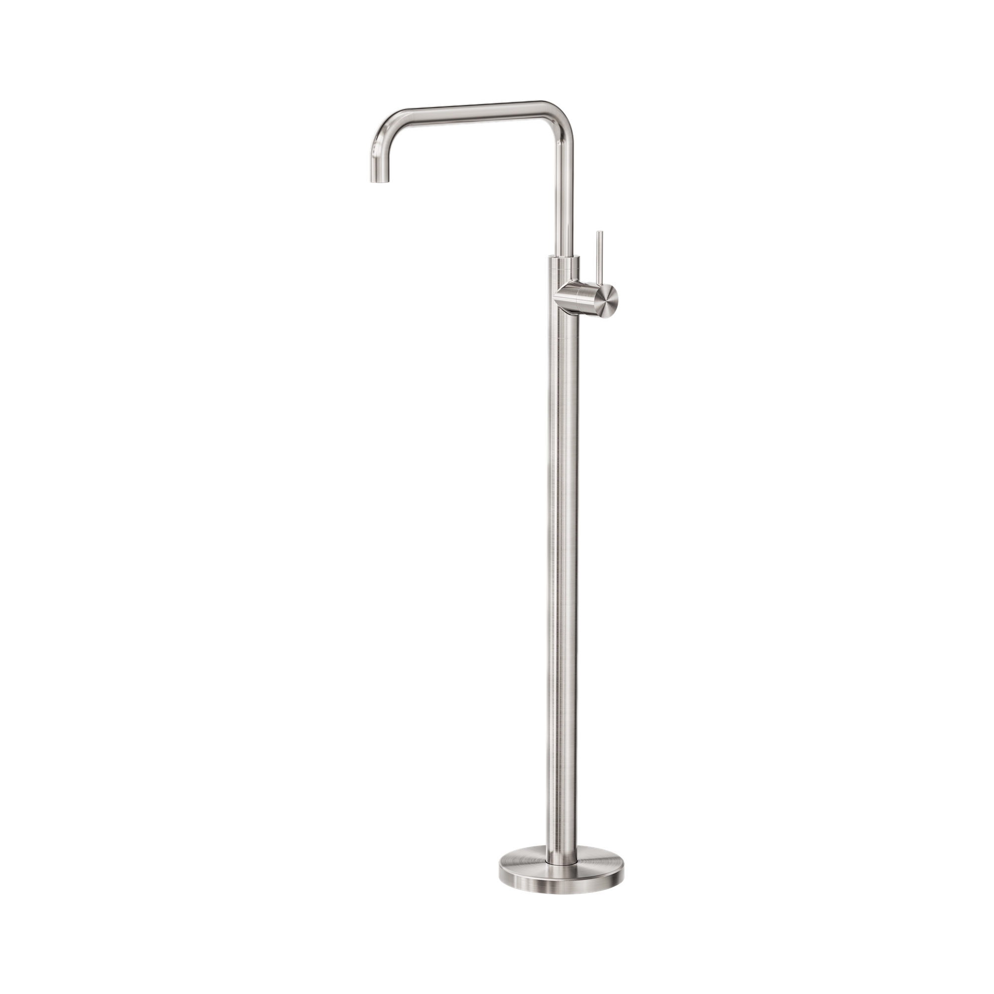 NR221903b BN Mecca Freestanding Bath Mixer Square Shape Brushed Nickel image 1