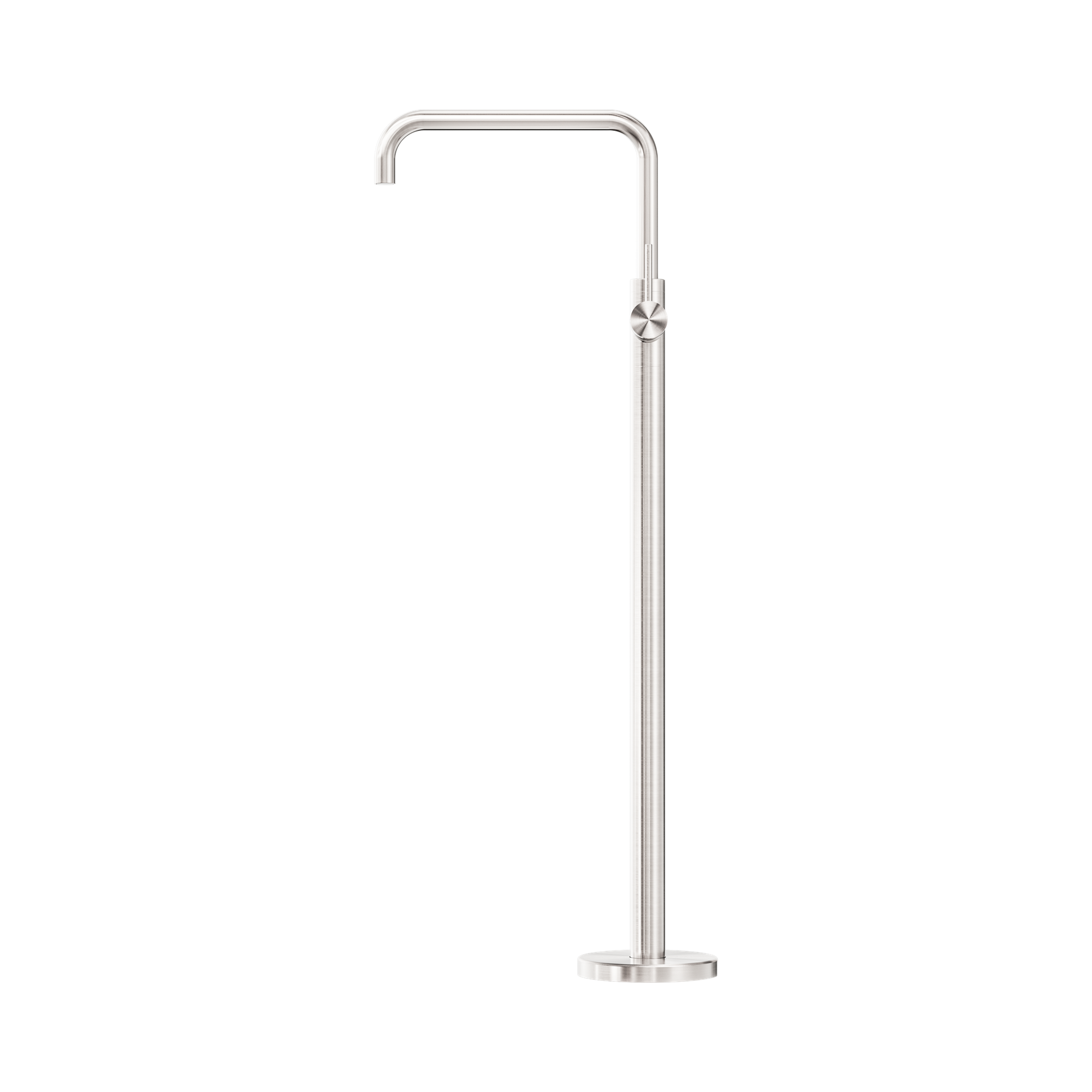 NR221903b BN Mecca Freestanding Bath Mixer Square Shape Brushed Nickel image 2