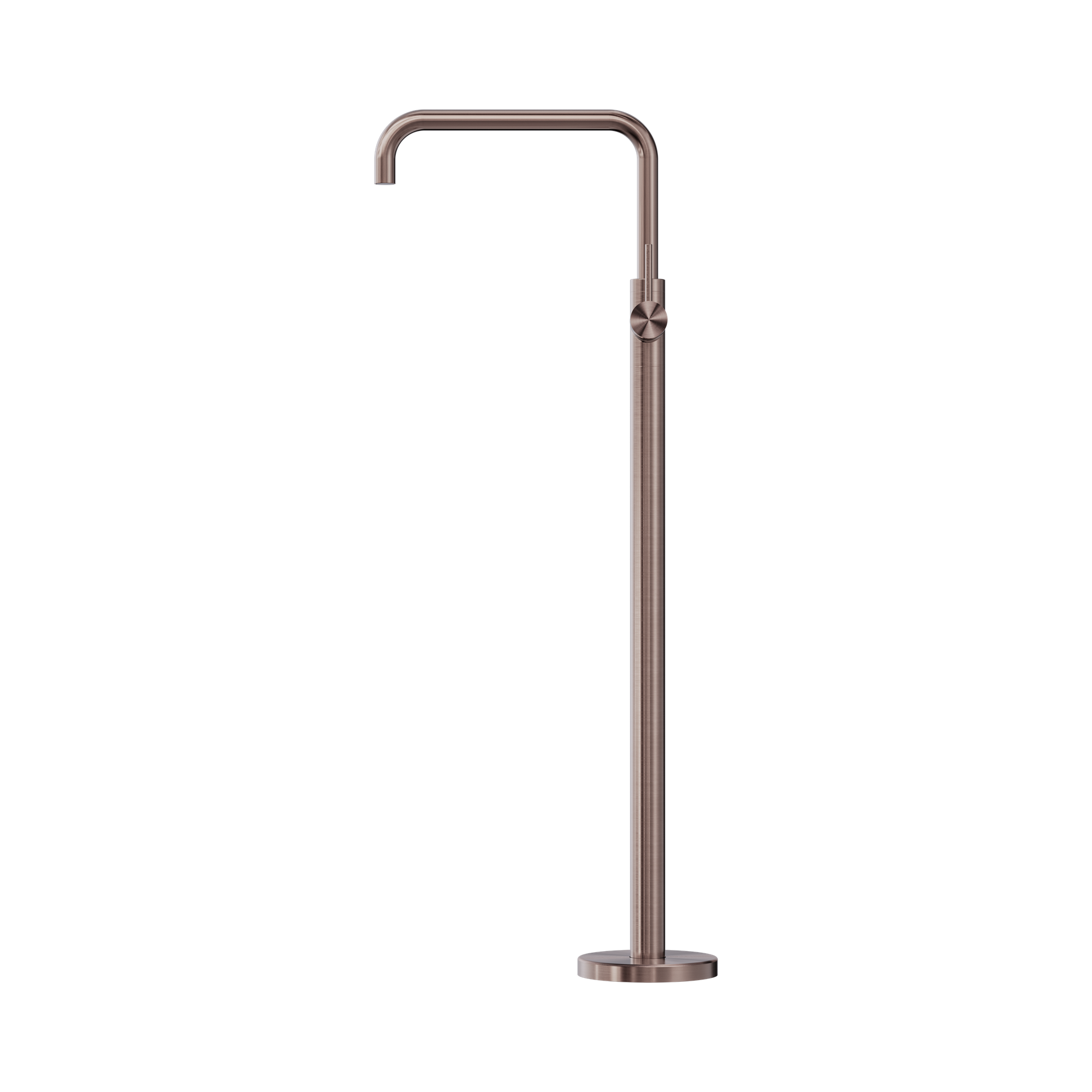 NR221903b BZ Mecca Freestanding Bath Mixer Square Shape Brushed Bronze image 2