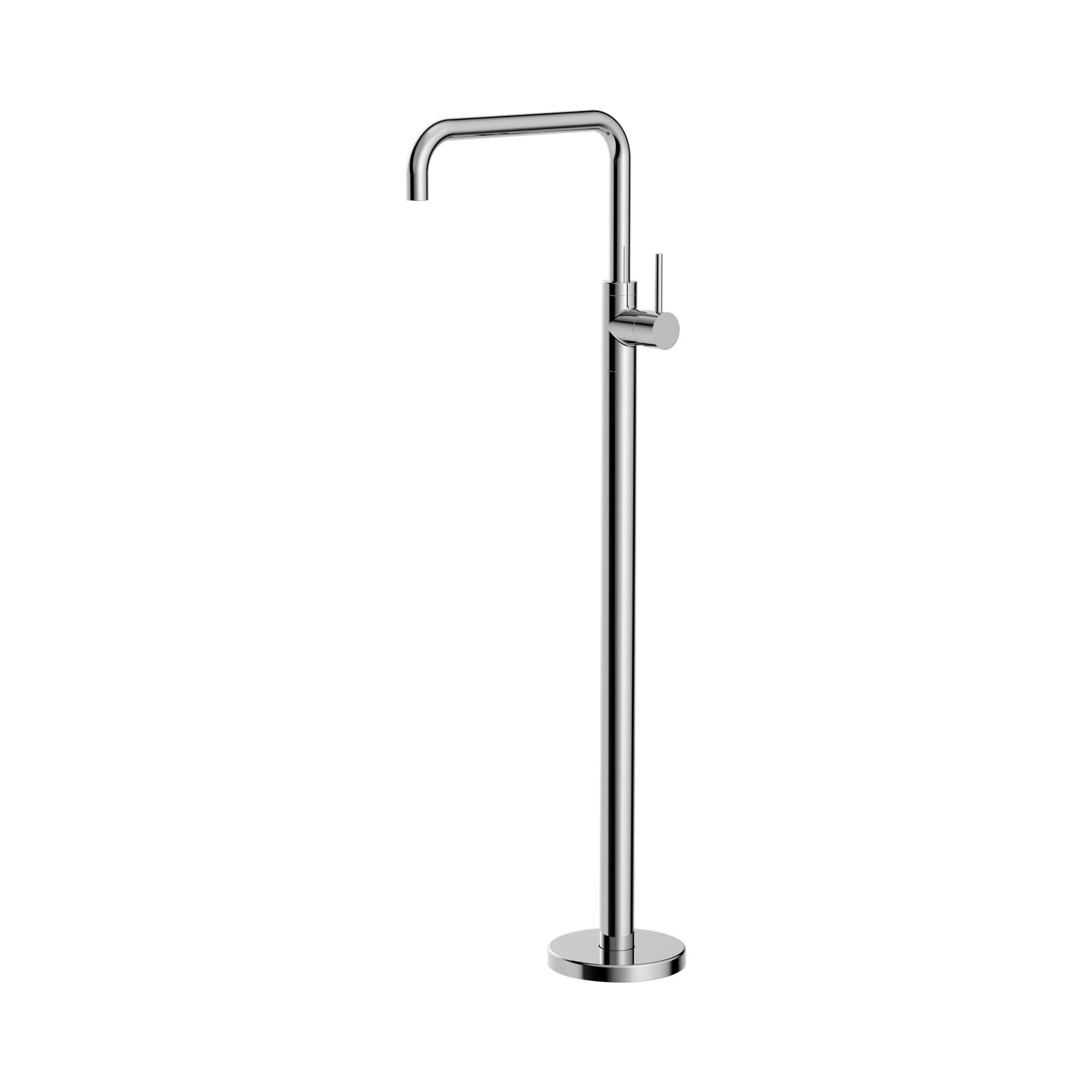 NR221903b CH Mecca Freestanding Bath Mixer Square Shape Chrome image 1