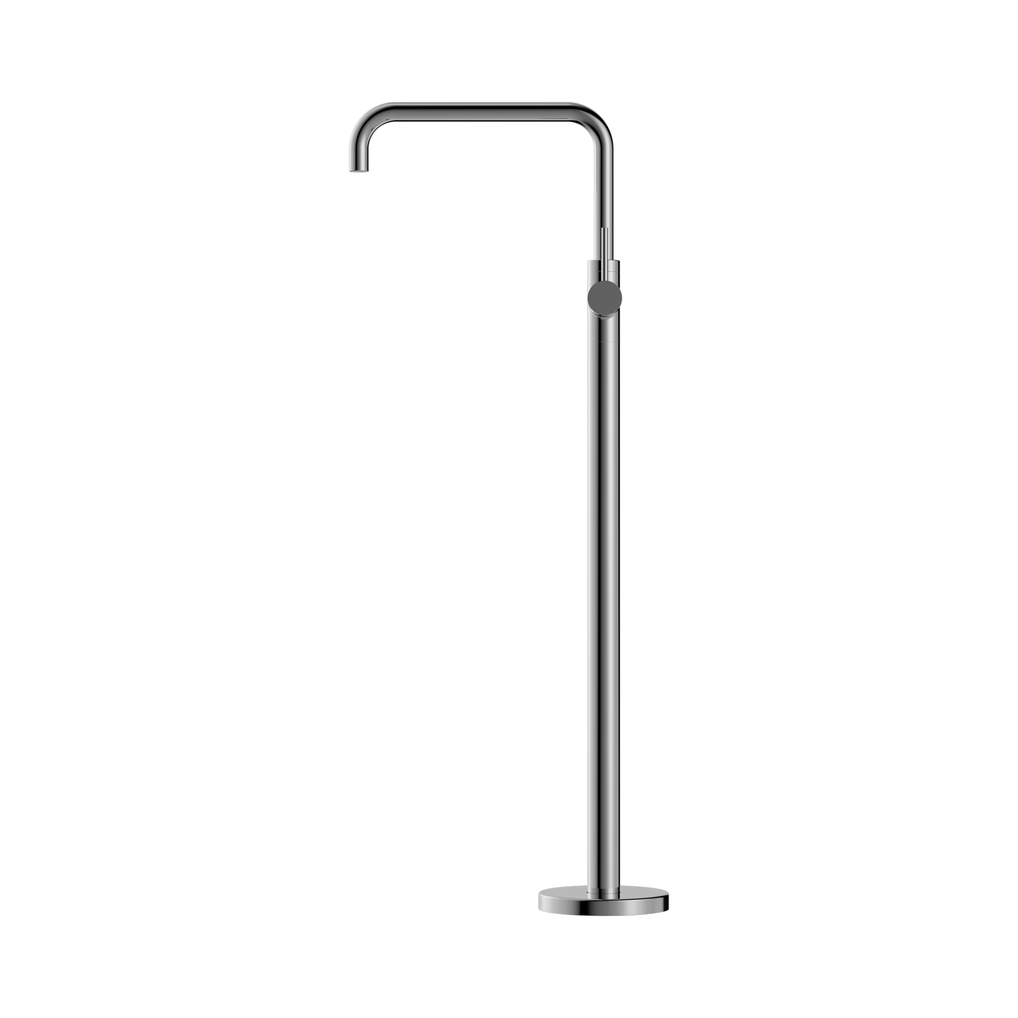 NR221903b CH Mecca Freestanding Bath Mixer Square Shape Chrome image 2