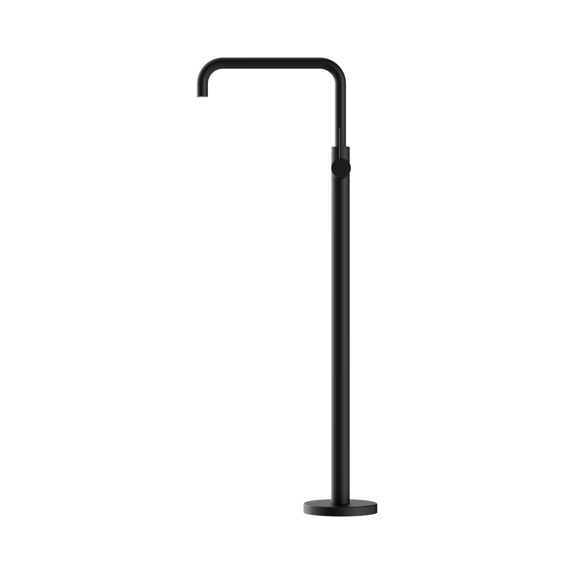 NR221903b MB Mecca Freestanding Bath Mixer Square Shape Matte Black image 2
