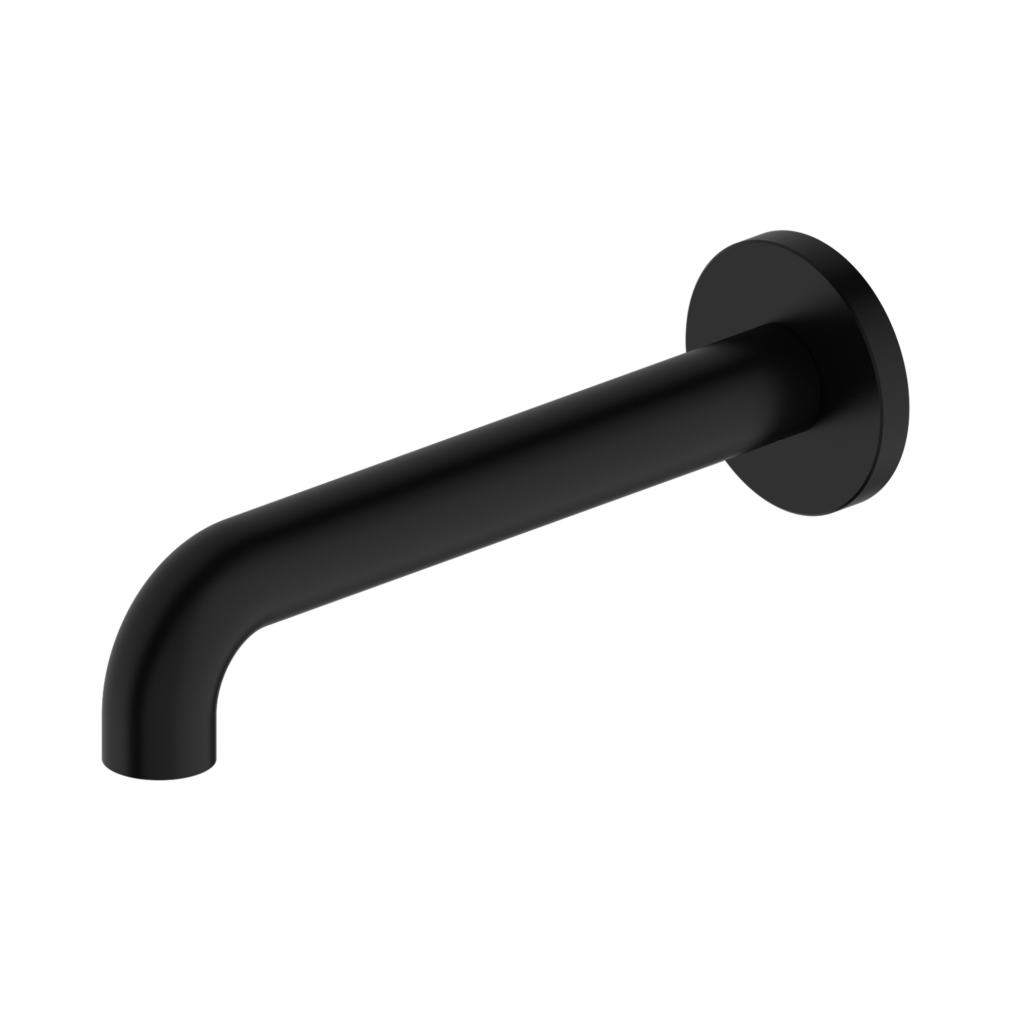 NR221903c185 MB Mecca Basin Bath Spout Only 185mm Matte Black image 1
