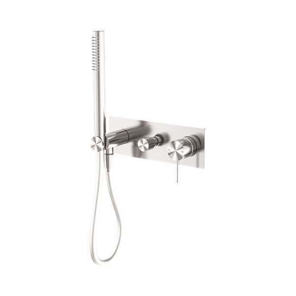 NR221903e BN Mecca Shower Mixer With Divertor System Brushed Nickel Thumb