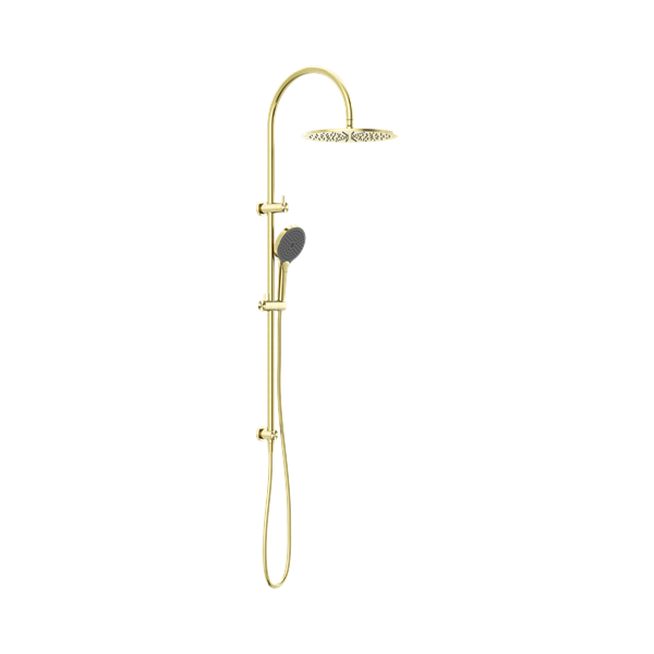 NR221905 HBG Mecca Twin Shower With Air Shower II Brushed Gold Thumb