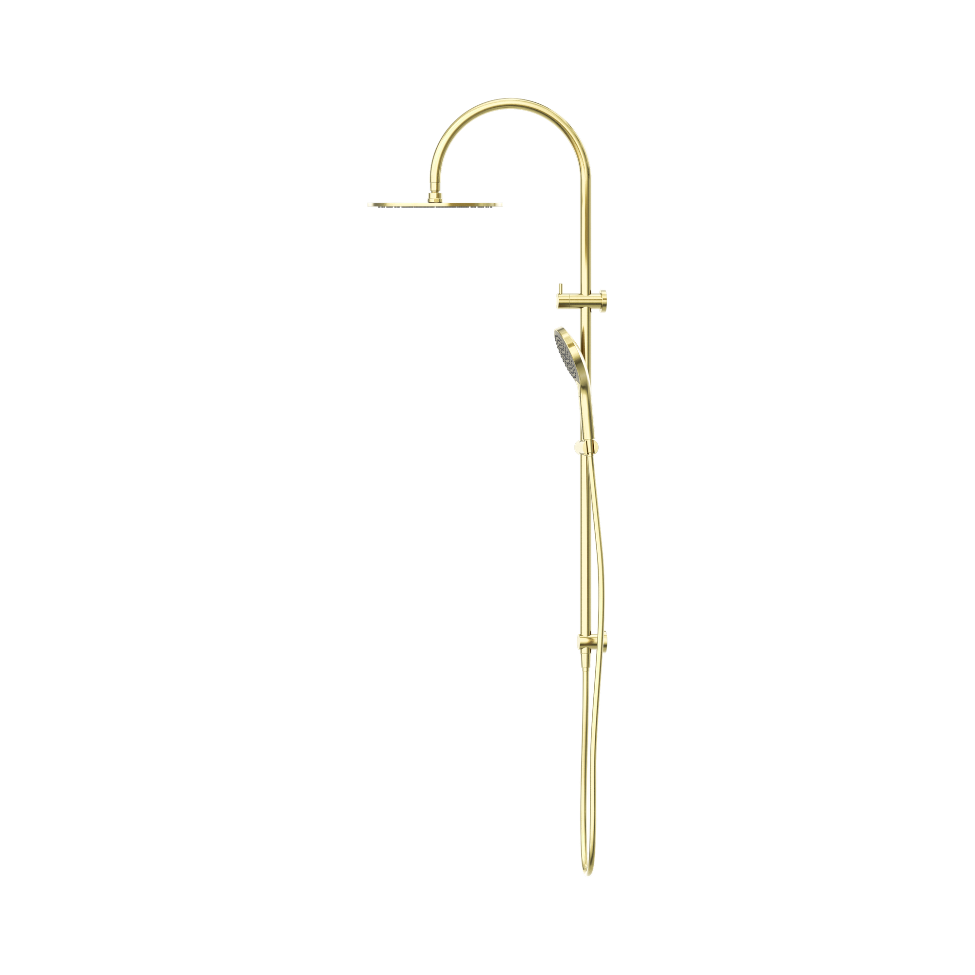 NR221905 HBG Mecca Twin Shower With Air Shower II Brushed Gold image 3