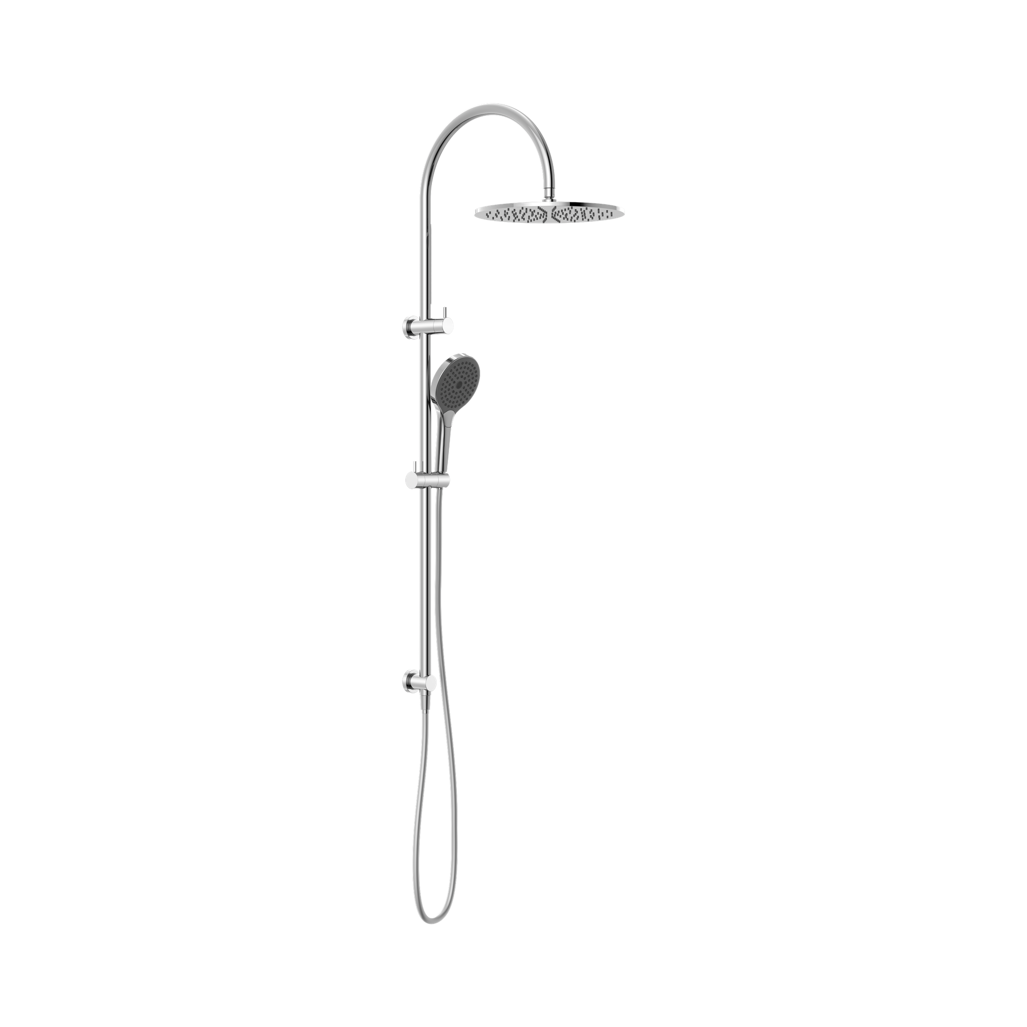 NR221905 HCH Mecca Twin Shower With Air Shower II Chrome image 1