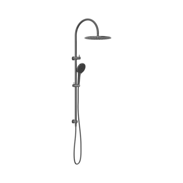 NR221905 HGM Mecca Twin Shower With Air Shower II Gun Metal Thumb